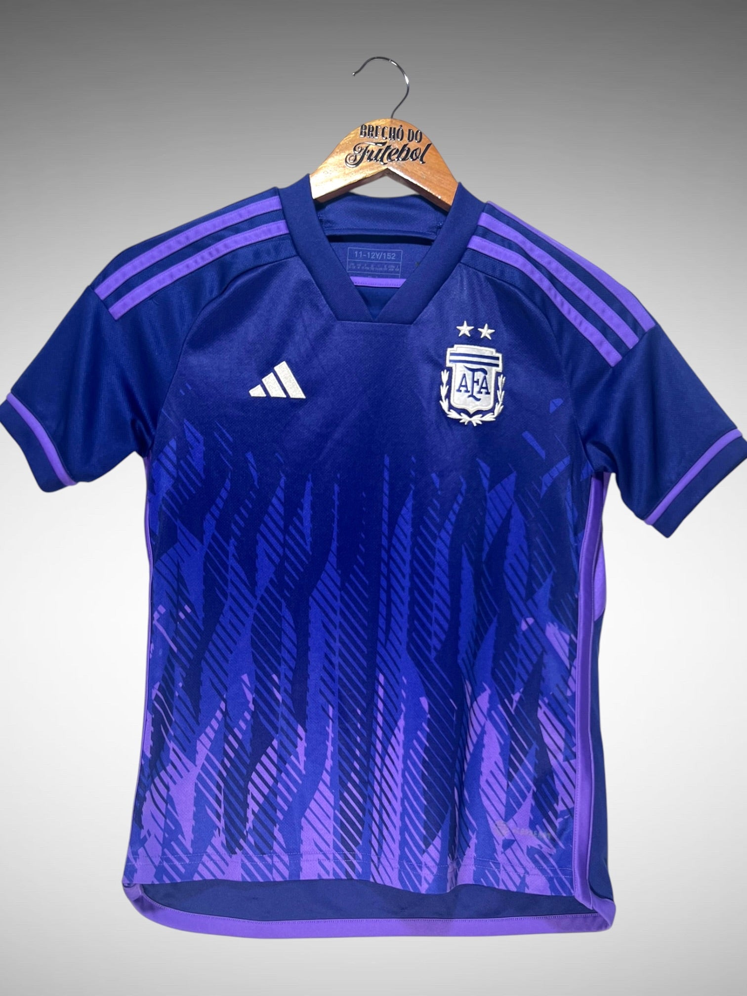 Argentina 2022 Segunda Camisa Tam 12 anos Infantil.