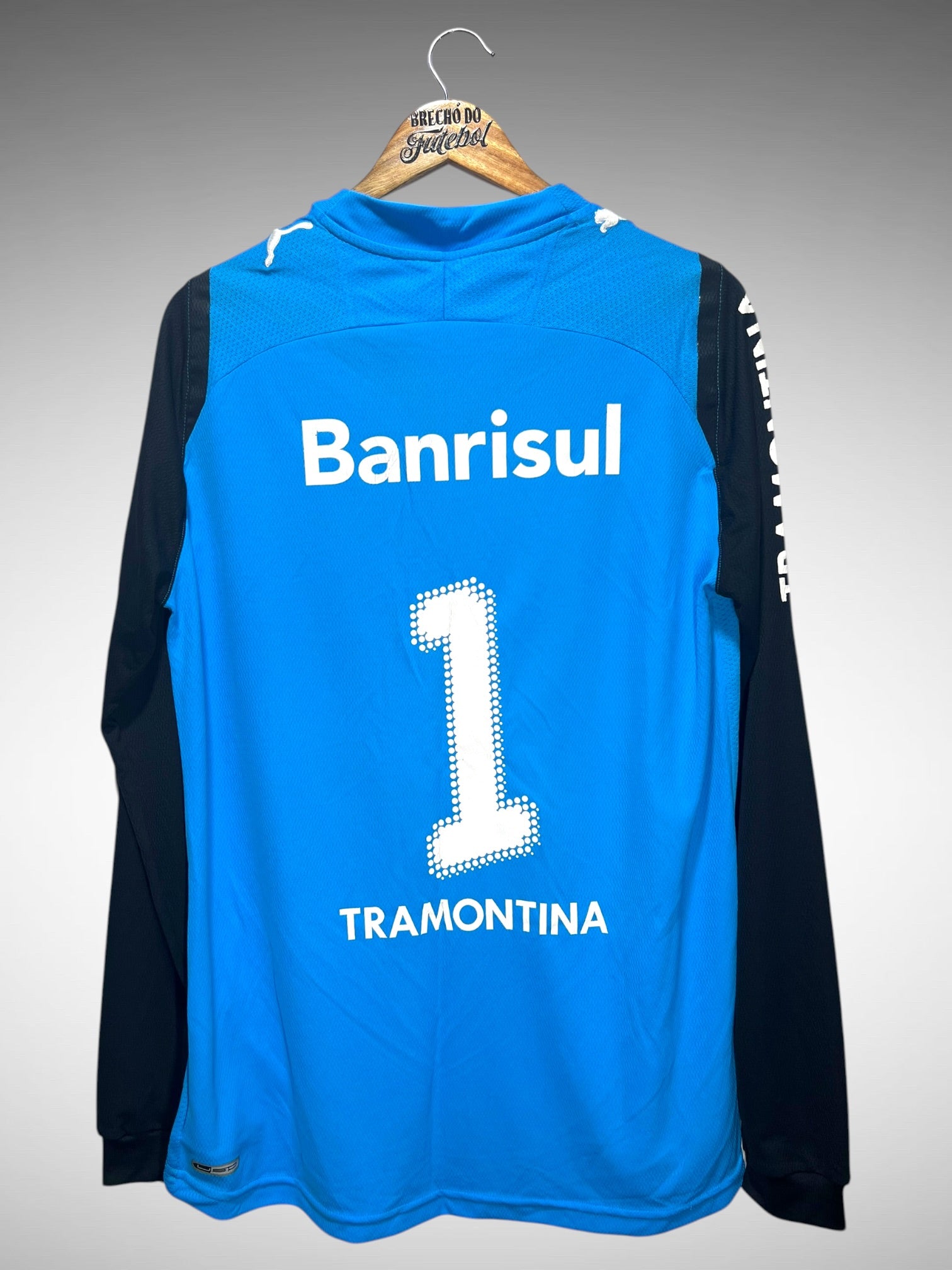 Grêmio 2009 Camisa de Goleiro Tam M N 1 Mangas Longas.