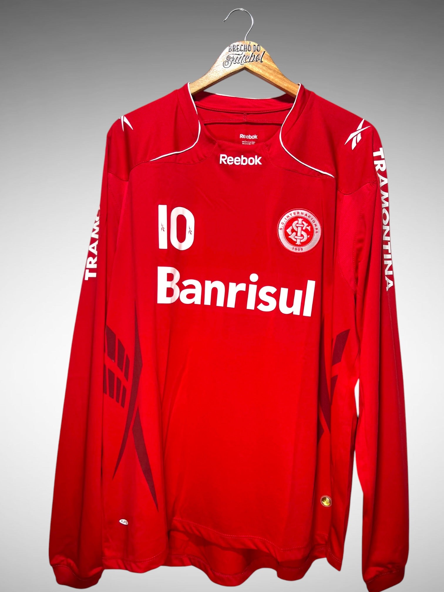 Internacional 2010 Primeira Camisa Tam GG N 10 Mangas Longas.