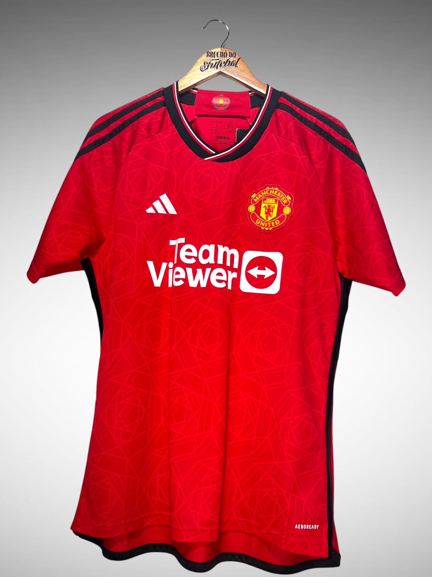 Manchester United 2023 Primeira Camisa Tam G.