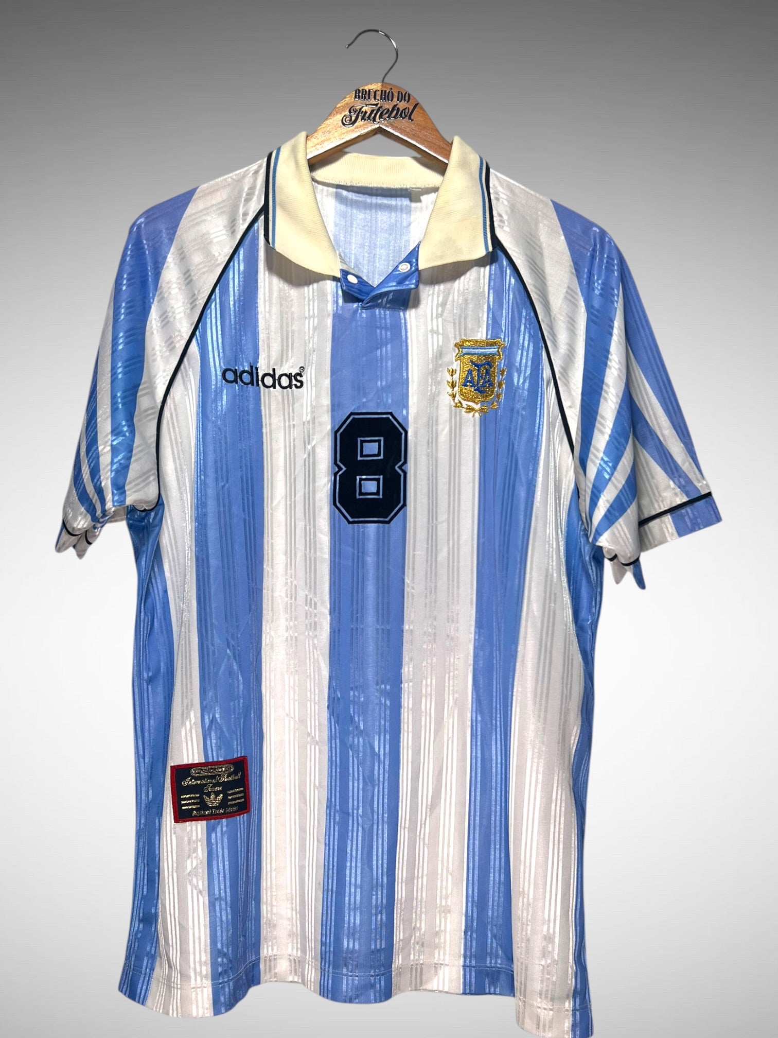 Argentina 1997 Primeira Camisa Tam G N 8 Simeone.