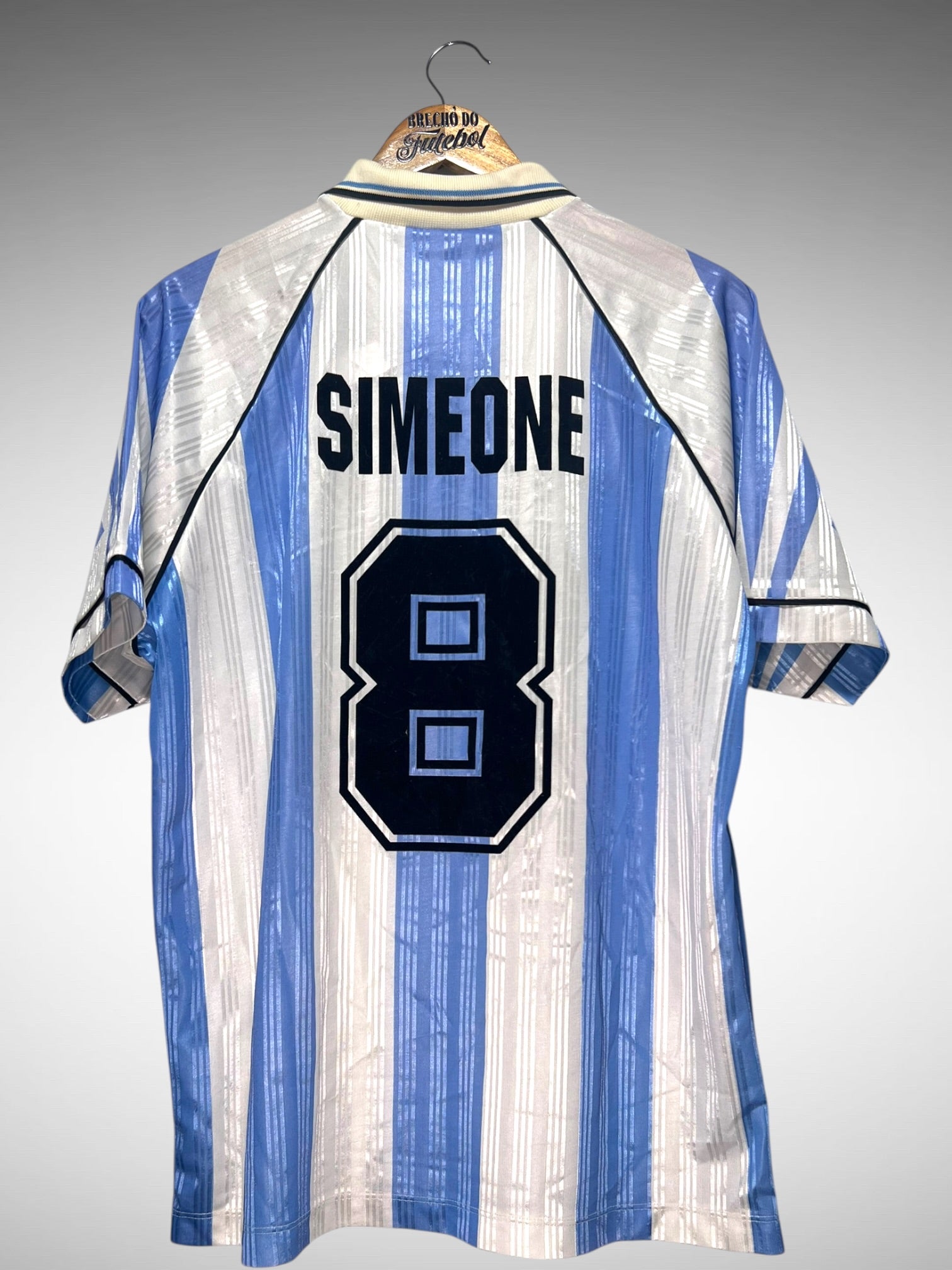 Argentina 1997 Primeira Camisa Tam G N 8 Simeone.