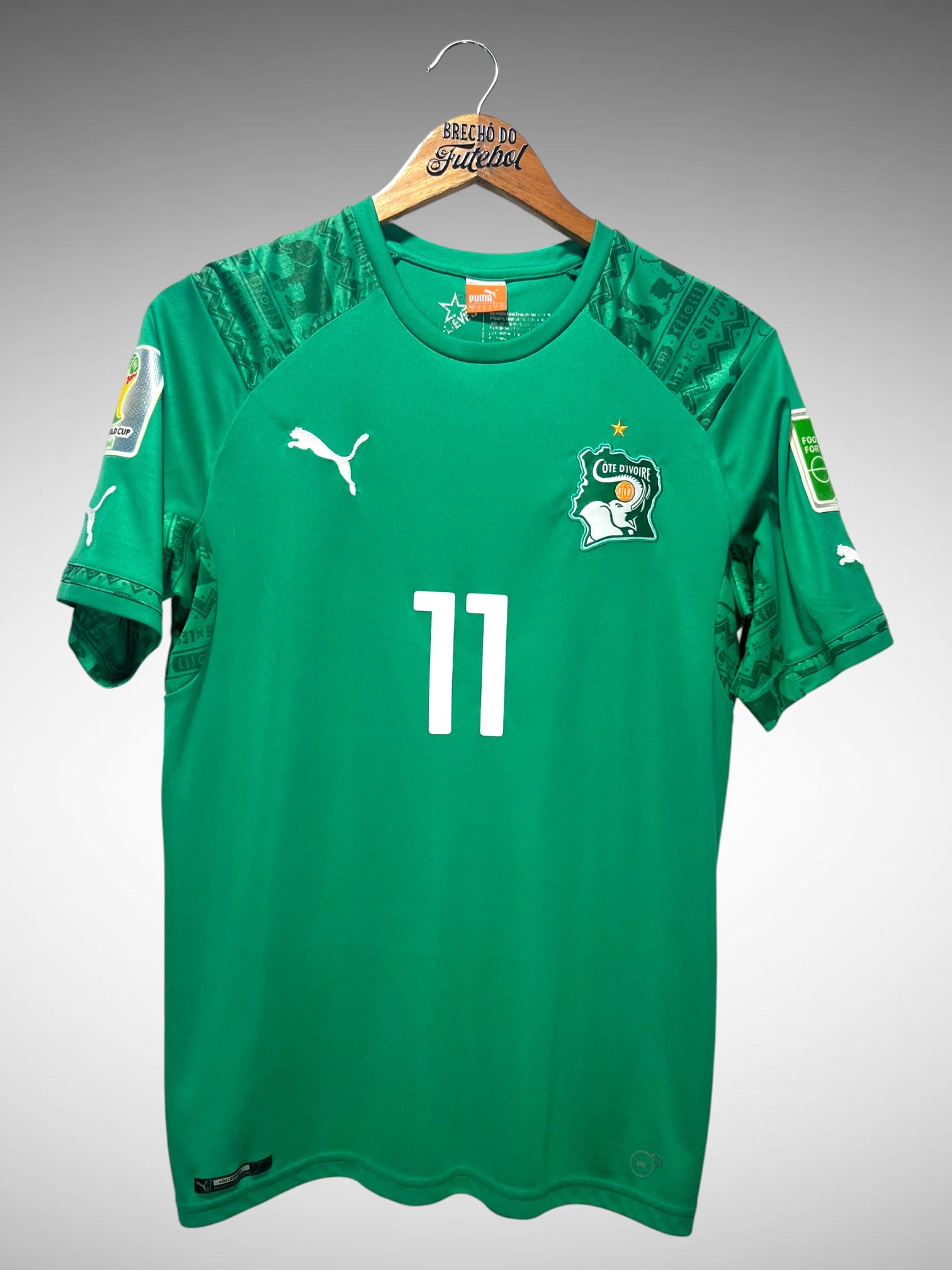 Costa do Marfim 2014 Primeira Camisa Tam P N 11 Drogba.