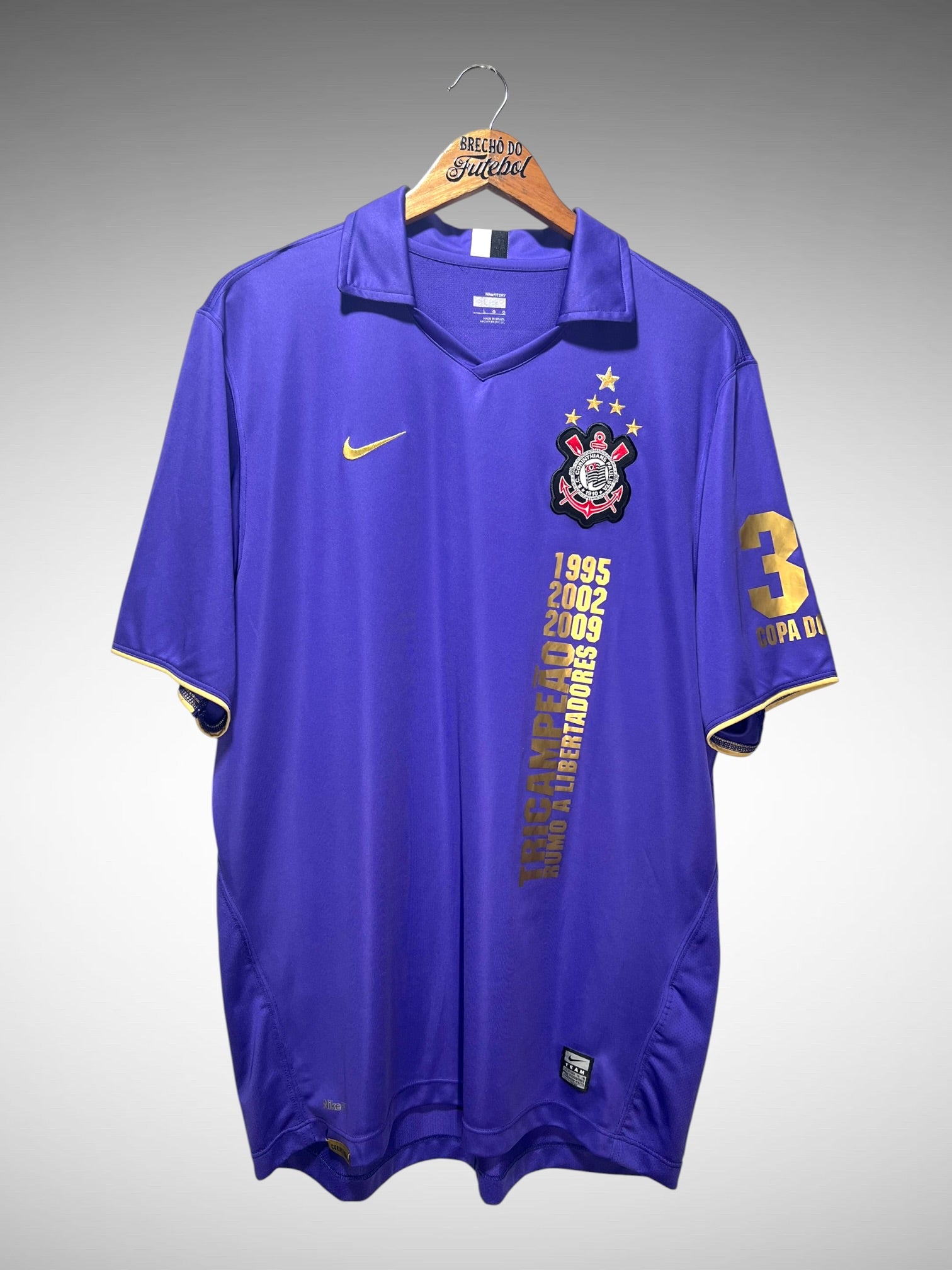 Corinthians 2009 Camisa Tricampeonato Copa do Brasil Tam G N 9 Ronaldo.