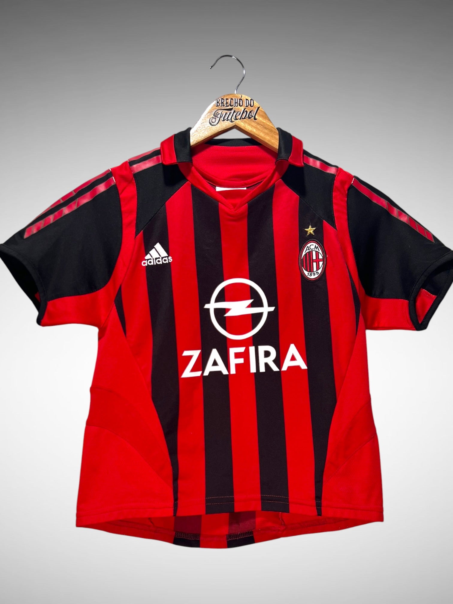 Milan 2005 Primeira Camisa Tam 8 anos Infantil N 22 Kaká.