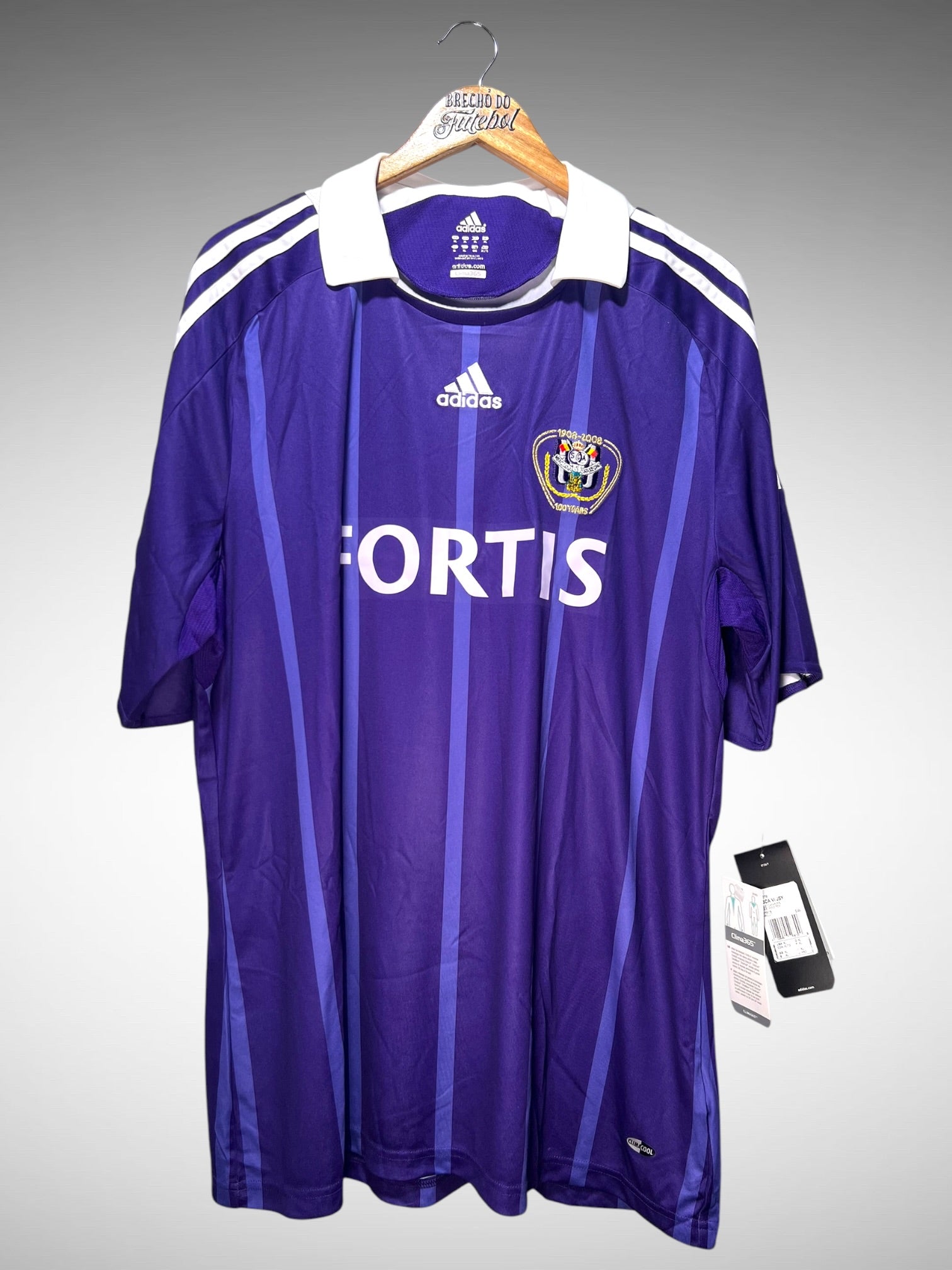 Anderlecht 2008 Segunda Camisa Tam GG N 19 N. Frutos.