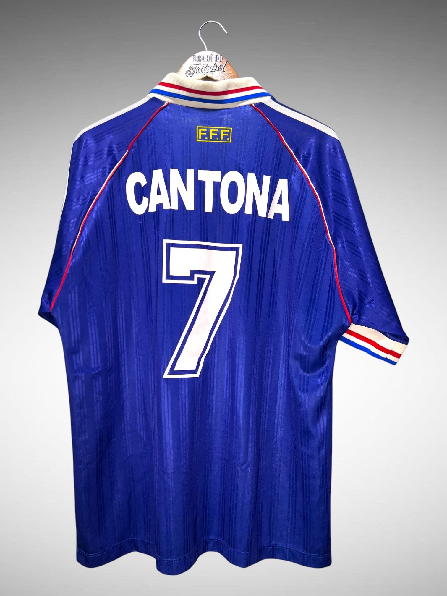 França 1998 Primeira Camisa Tam G N 7 Cantona.