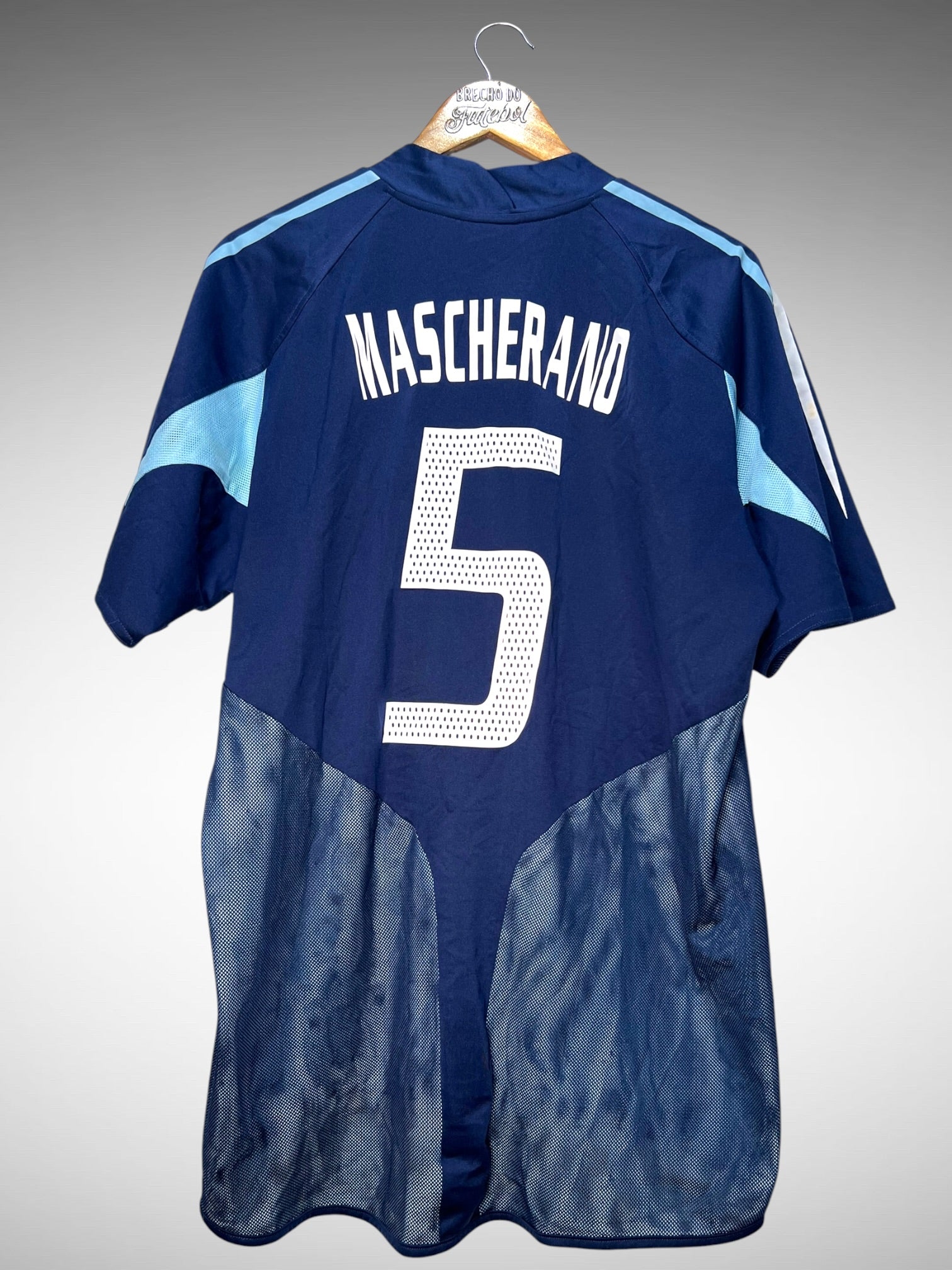 Argentina 2004 Segunda Camisa Tam G N 5 Mascherano.