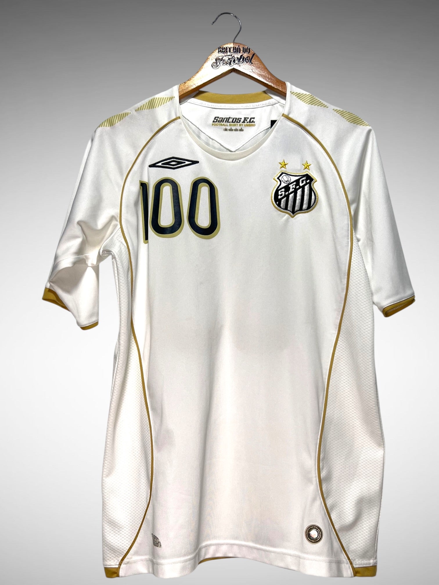 Santos 2008 Primeira Camisa Tam G N 100.
