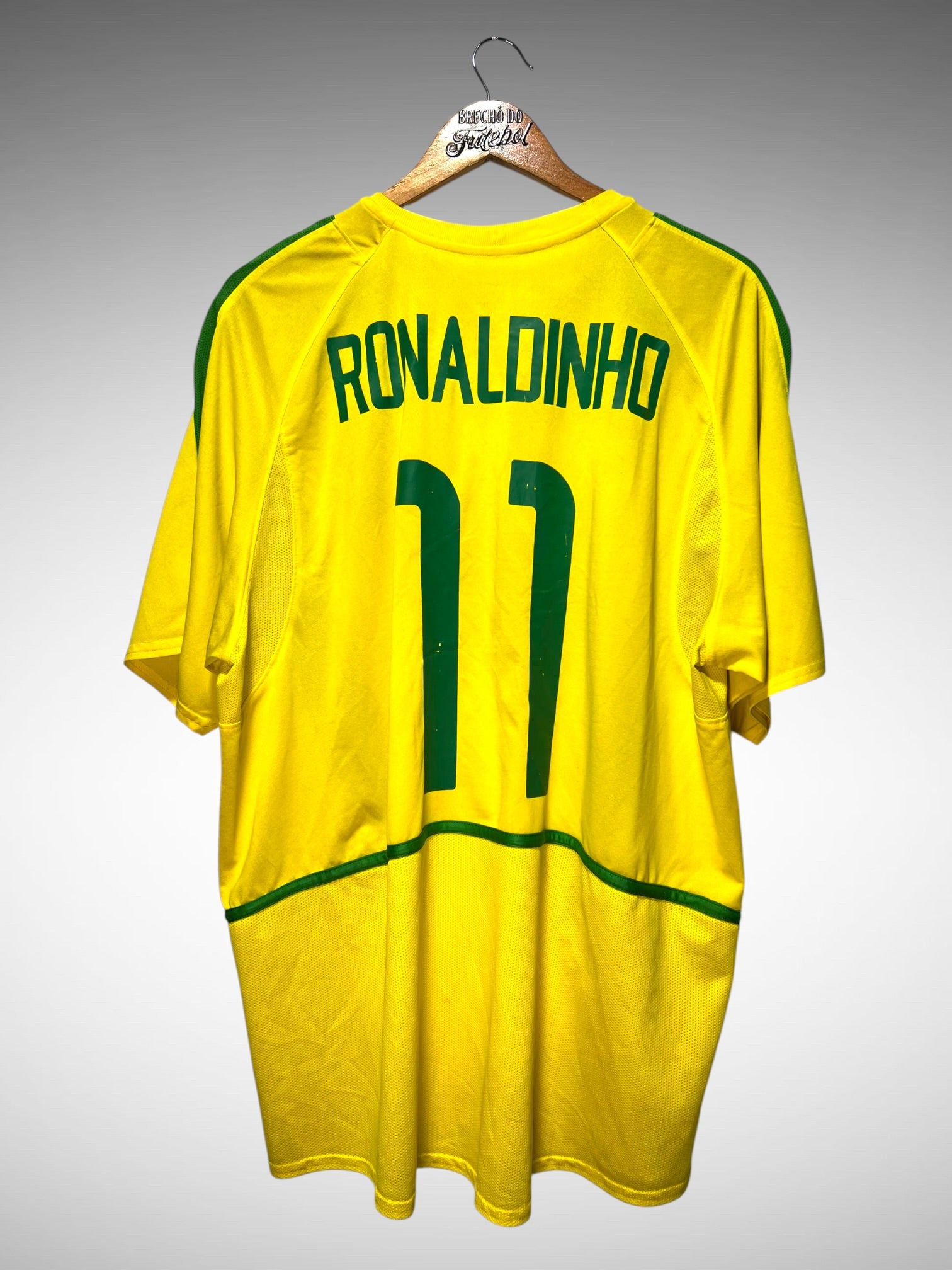 Brasil 2002 Primeira Camisa Tam GG N 11 Ronaldinho.