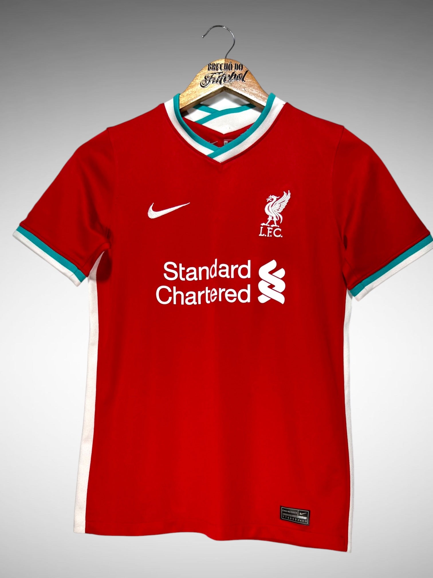 Liverpool 2021 Primeira Camisa Tam 12 anos Infantil.