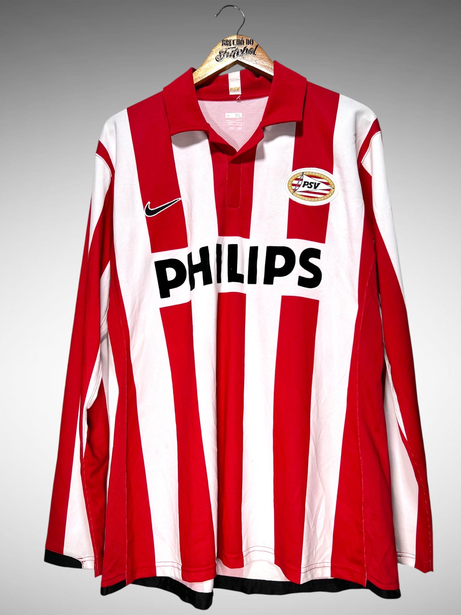 PSV 2007 Primeira Camisa Tam GG N 9 Mangas Longas.