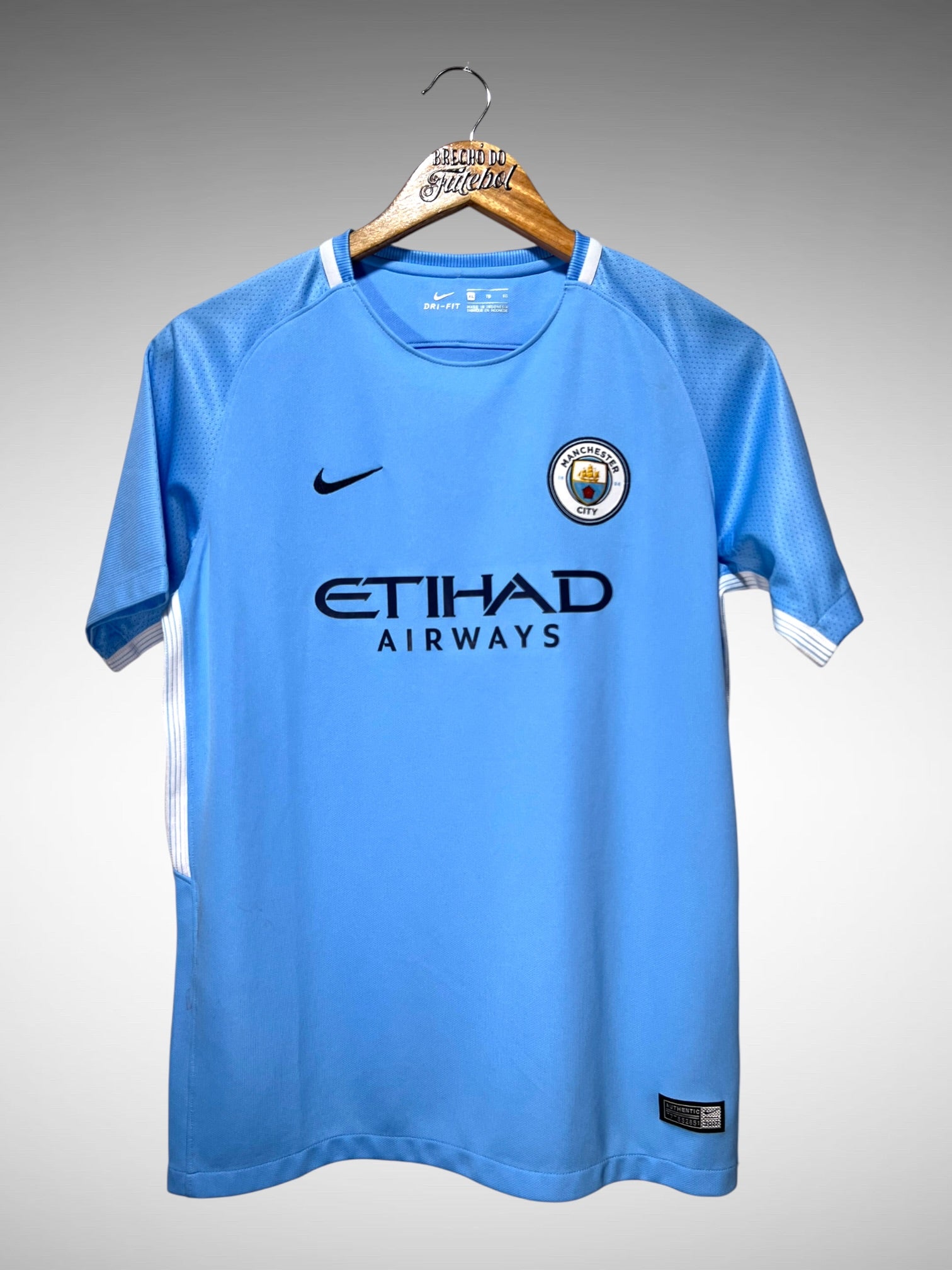 Manchester City 2017 Primeira Camisa Tam 16 anos Infantil.