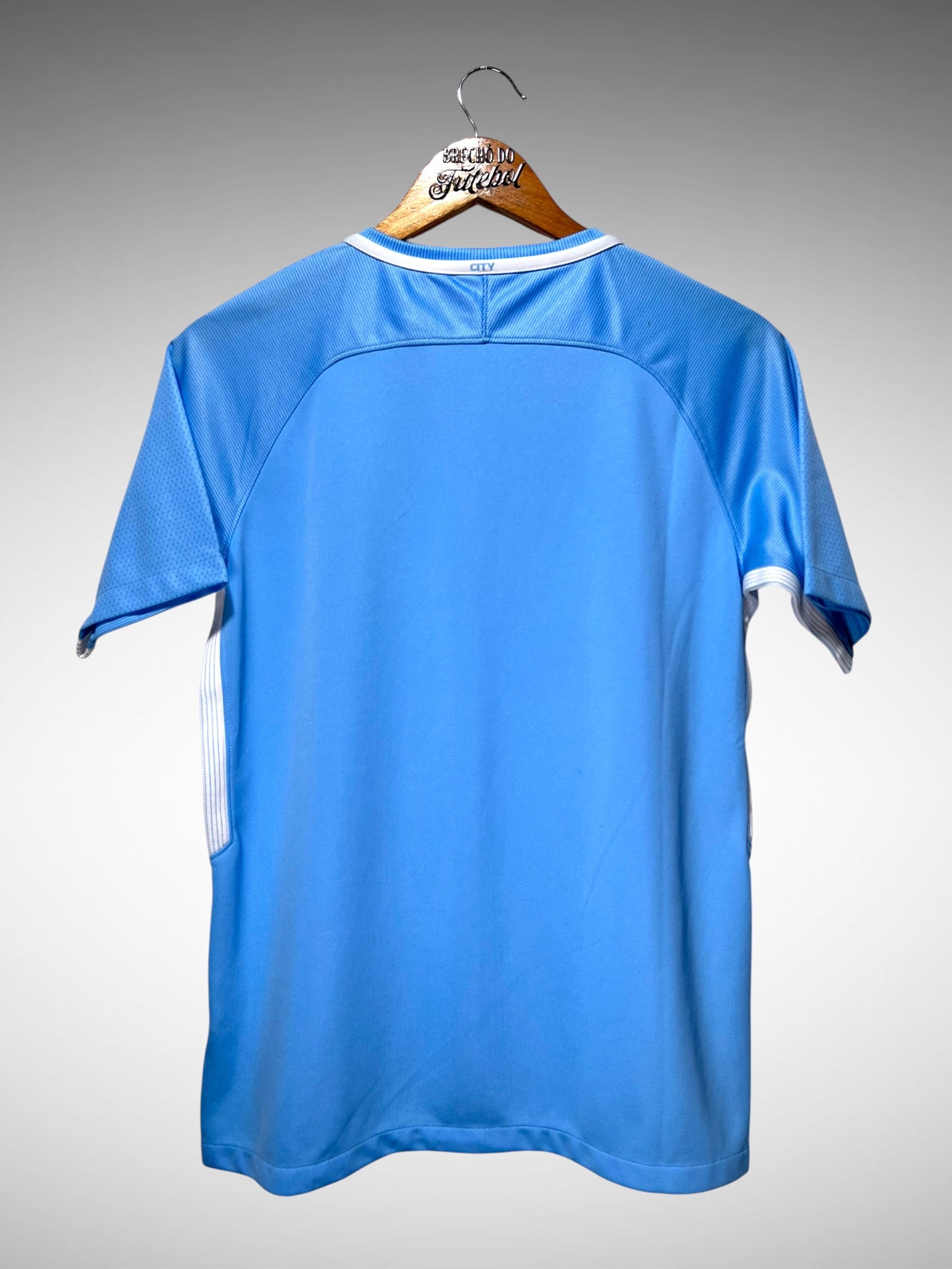Manchester City 2017 Primeira Camisa Tam 16 anos Infantil.
