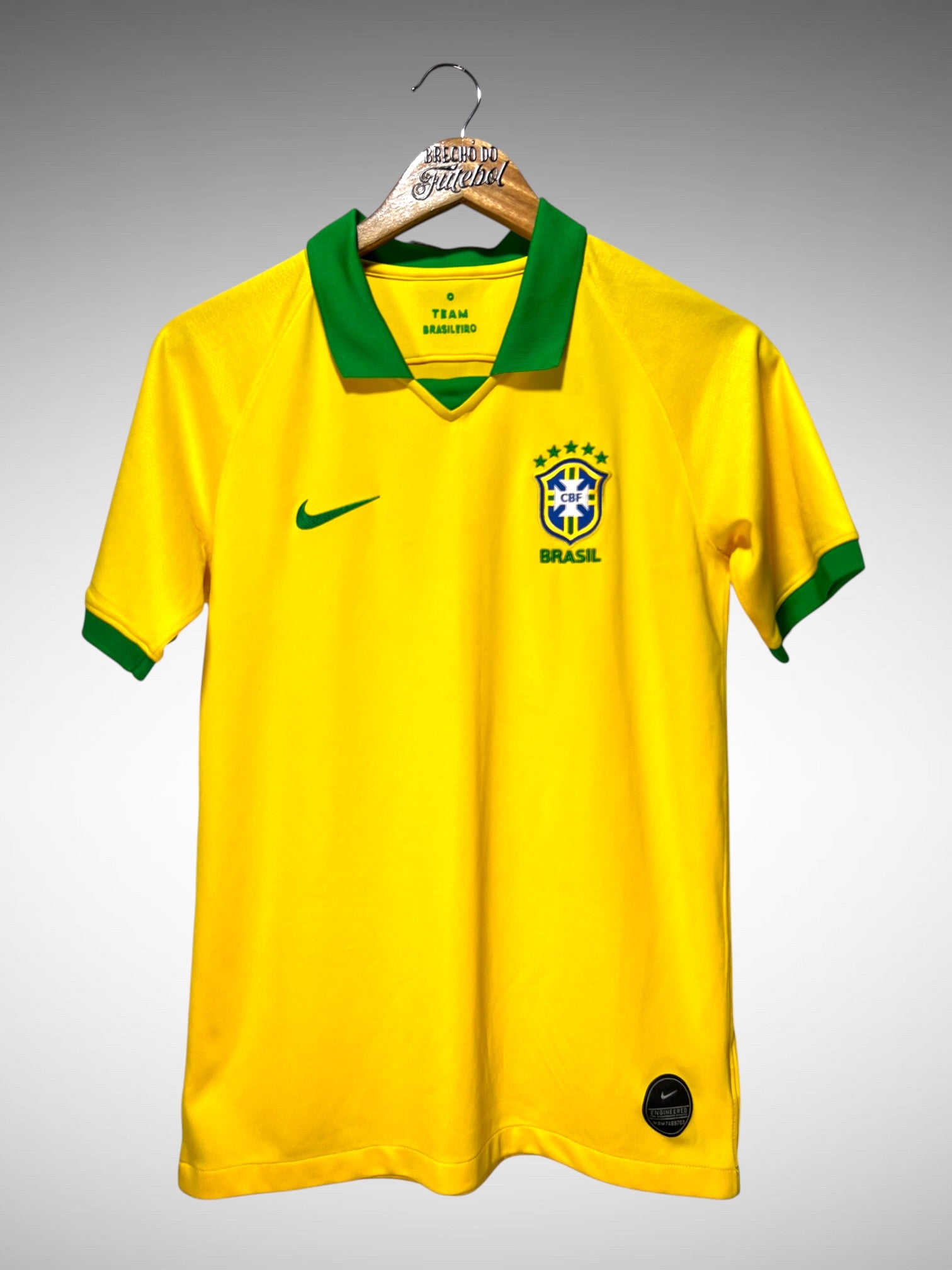 Brasil 2019 Primeira Camisa Tam 16 anos Infantil.