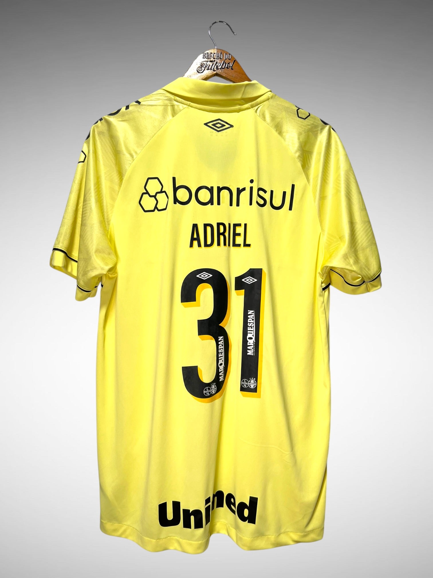 Grêmio 2023 Camisa de Goleiro Tam GG N 31 Adriel.