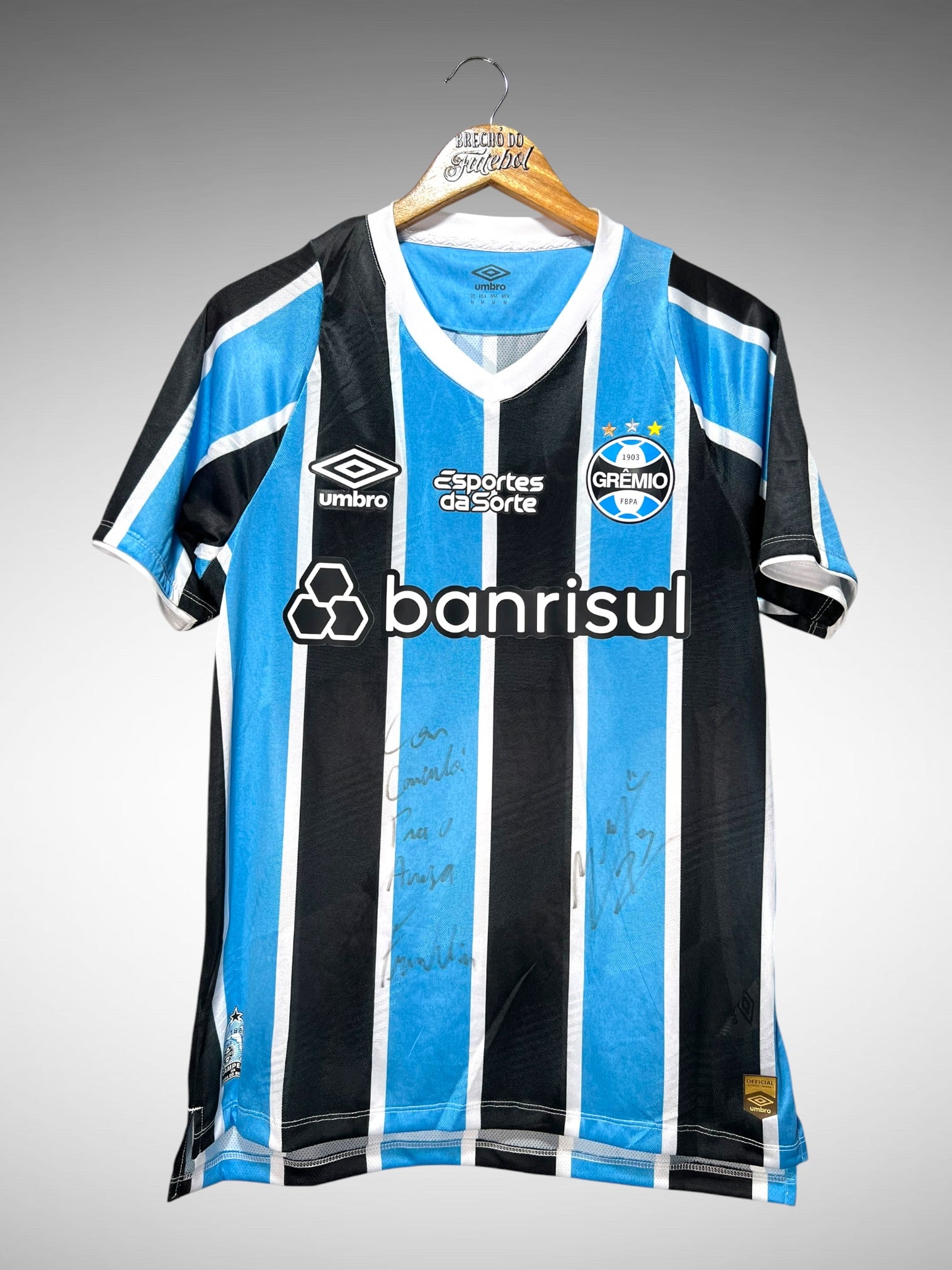Grêmio 2024 Primeira Camisa Tam M N 23 Marlon.