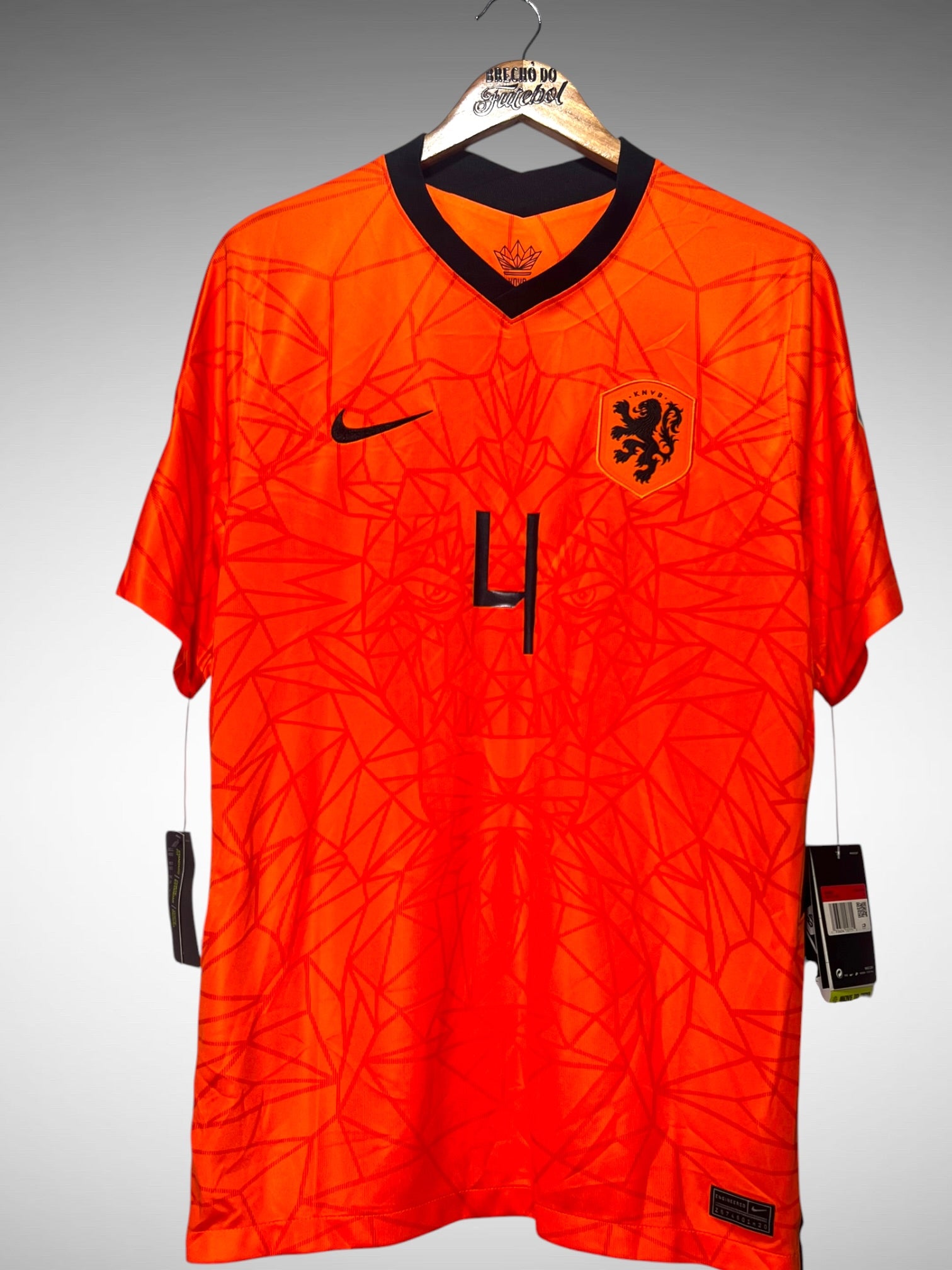 Holanda 2020 Primeira Camisa Tam G N 4 Virgil.