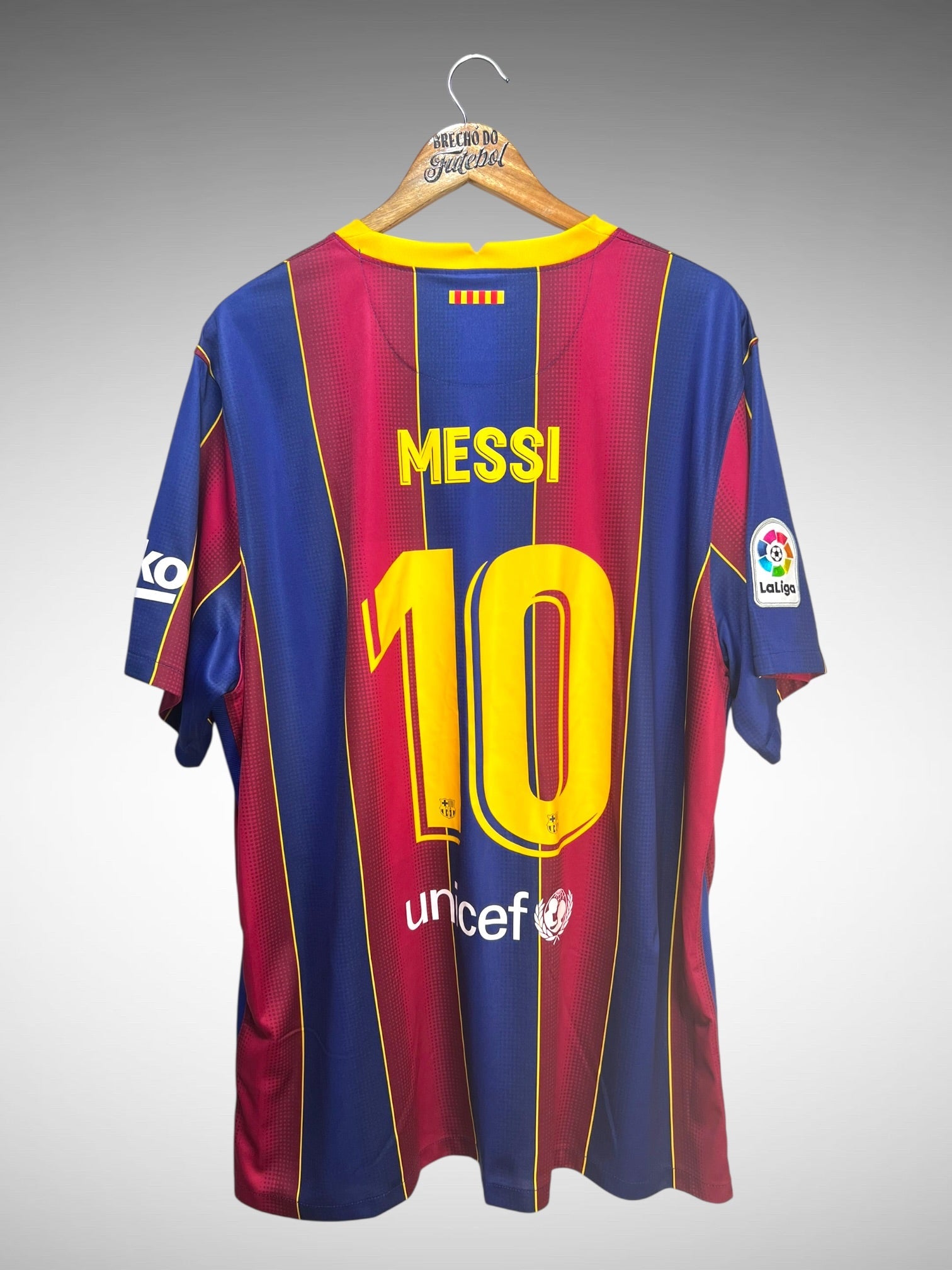 Barcelona 2020 Primeira Camisa Tam 3G N 10 Messi.
