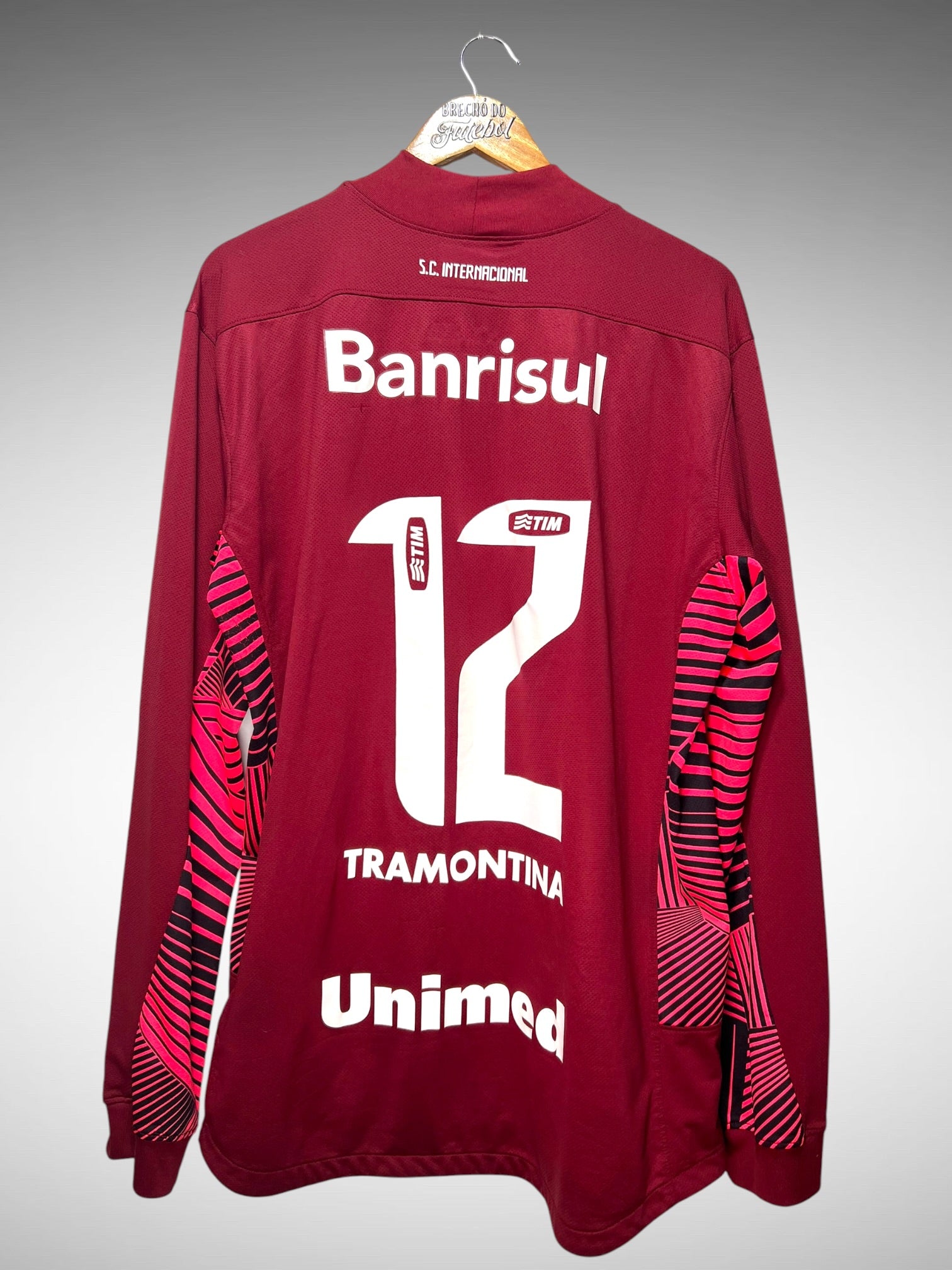 Internacional 2012 Camisa de Goleiro Tam GG N 12 Mangas Longas.