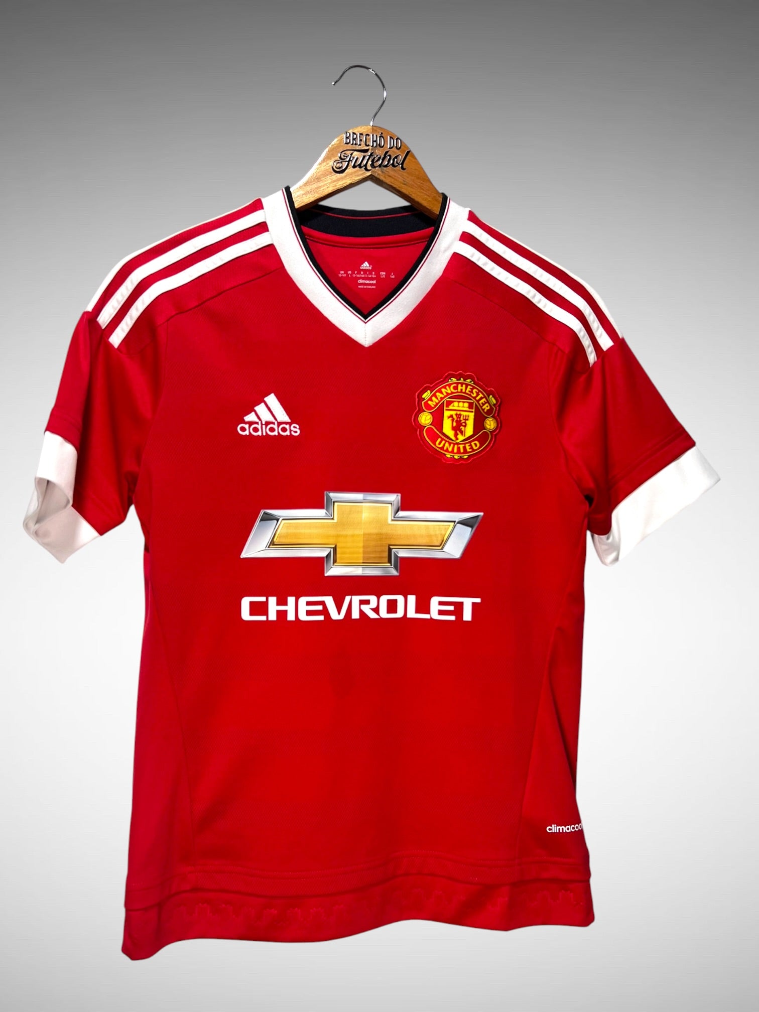 Manchester United 2015 Primeira Camisa Tam 14 anos Infantil.