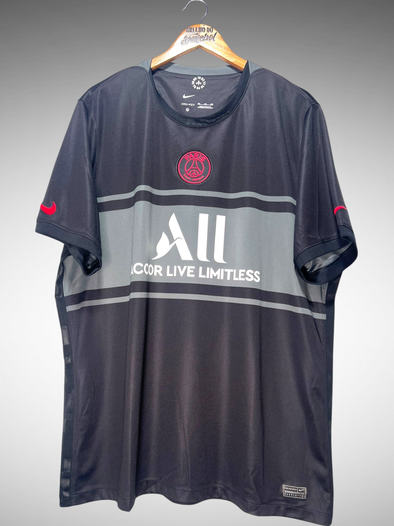 Paris Saint-Germain 2021 Terceira Camisa Tam 3G.