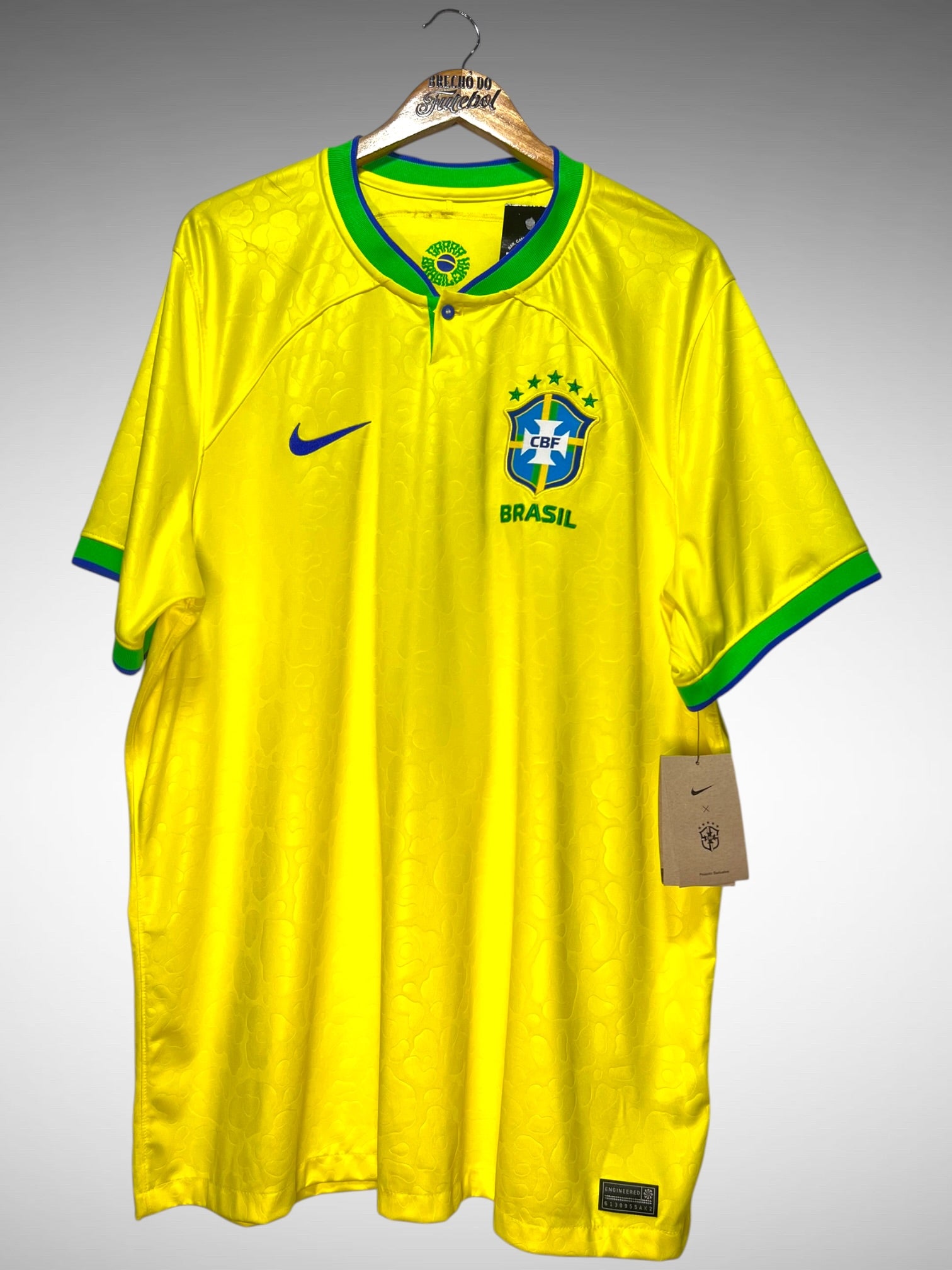 Brasil 2022 Primeira Camisa Tam 3G N 8 B. Guimarães.