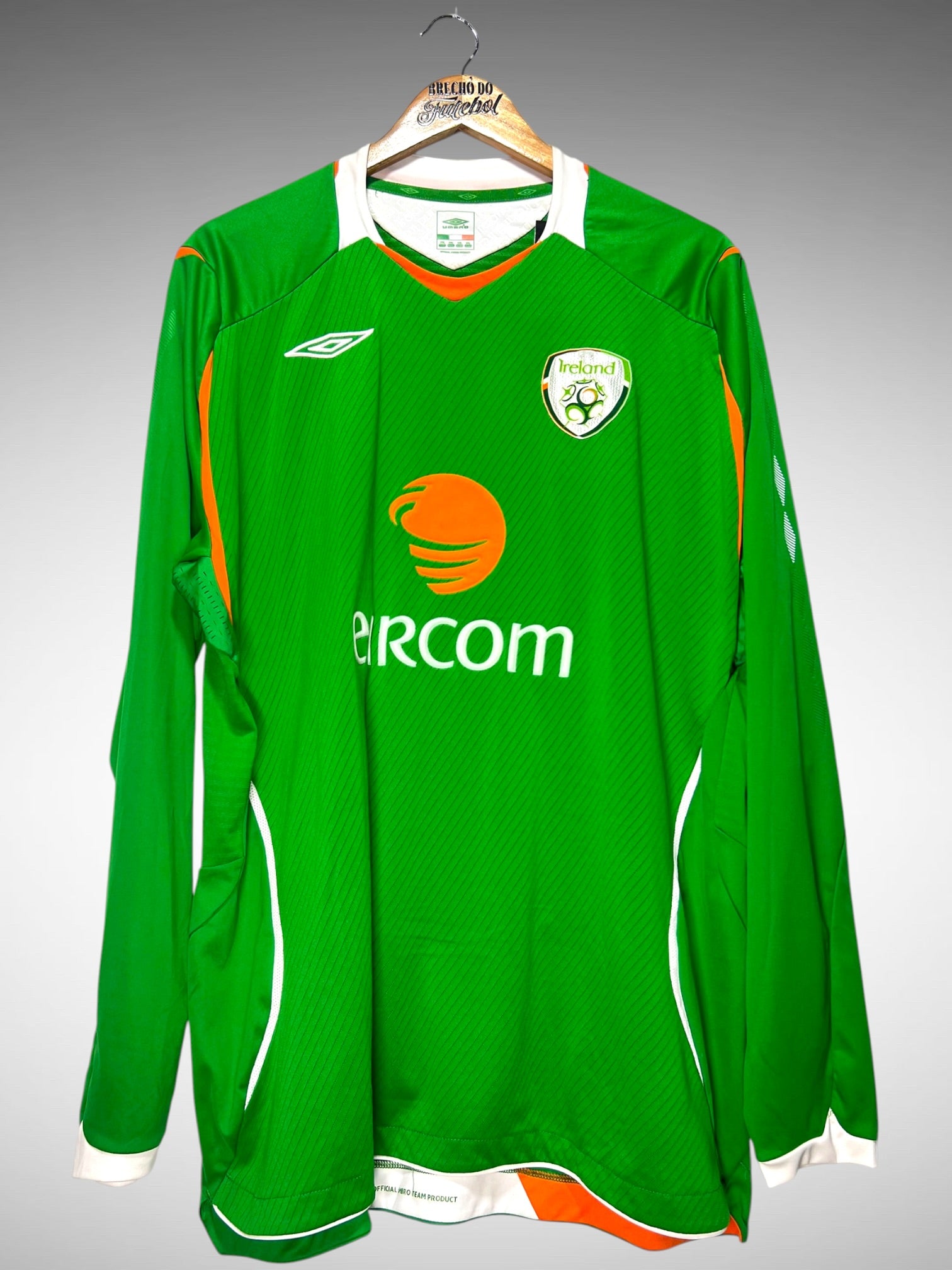 Irlanda 2008 Primeira Camisa Tam 3G Mangas Longas.