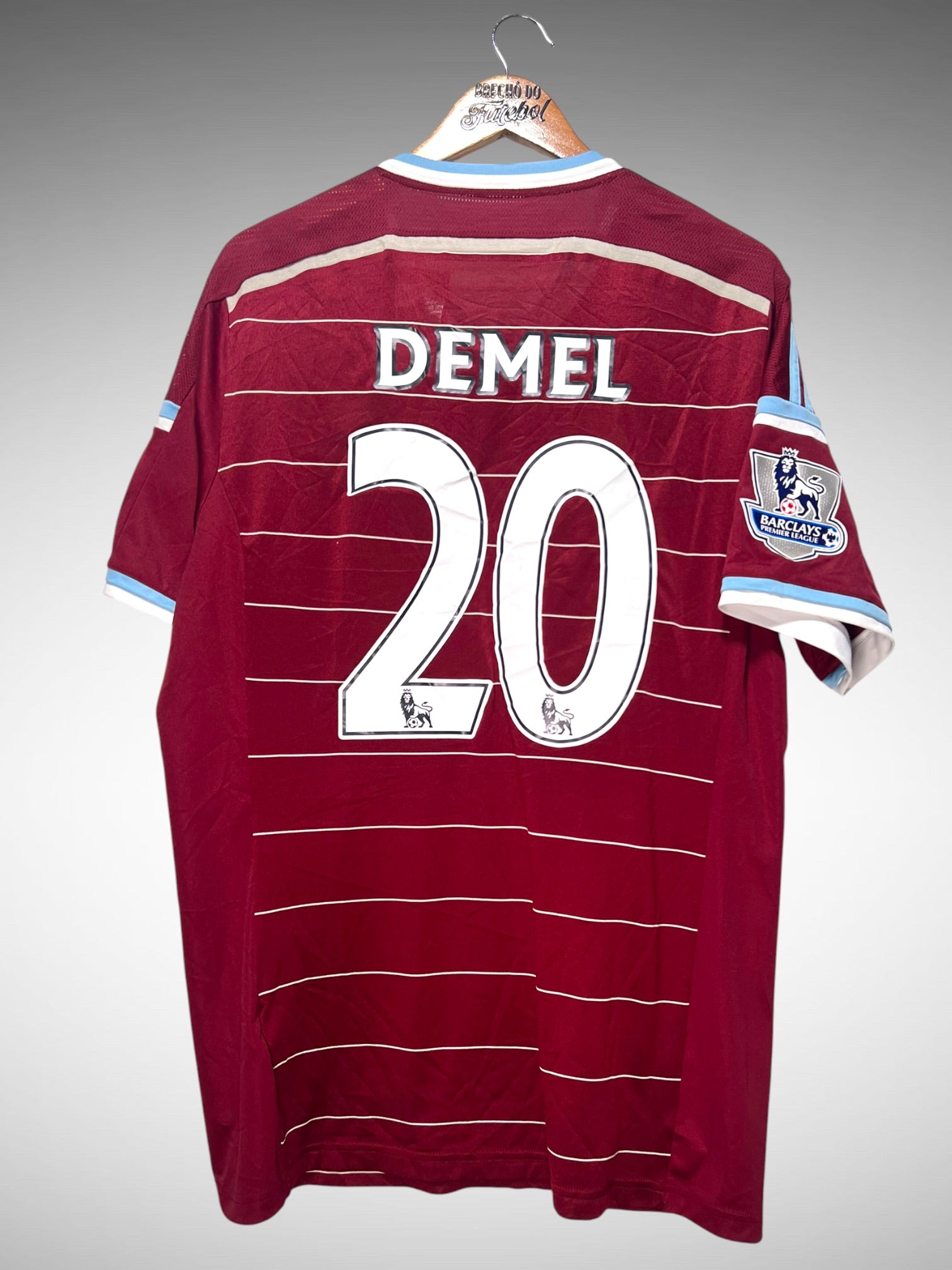 West Ham 2014 Primeira Camisa Tam GG N 20 Demel.