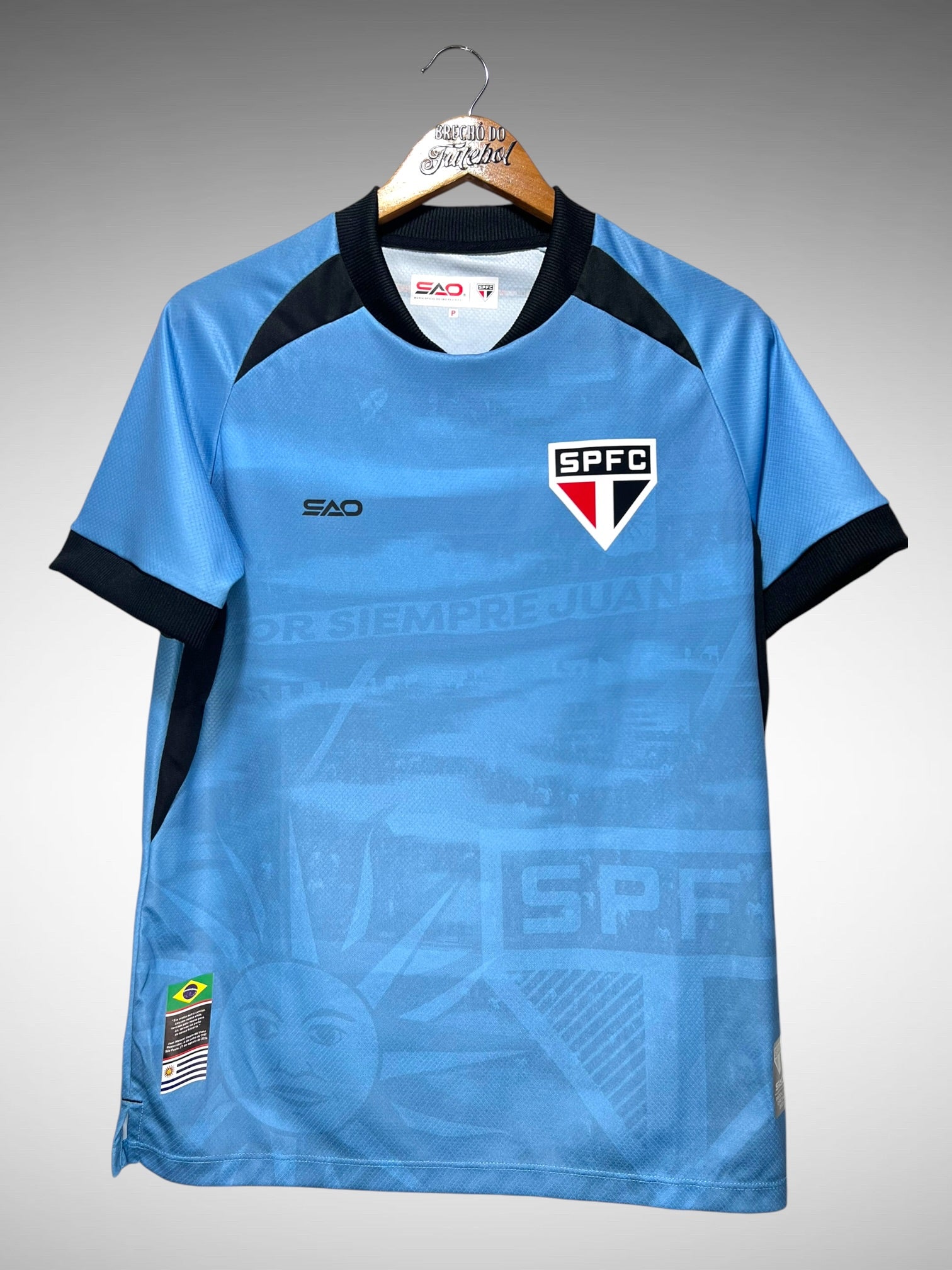 São Paulo 2025 Camisa Por Siempre Juan Tam P N 3 Izquierdo.