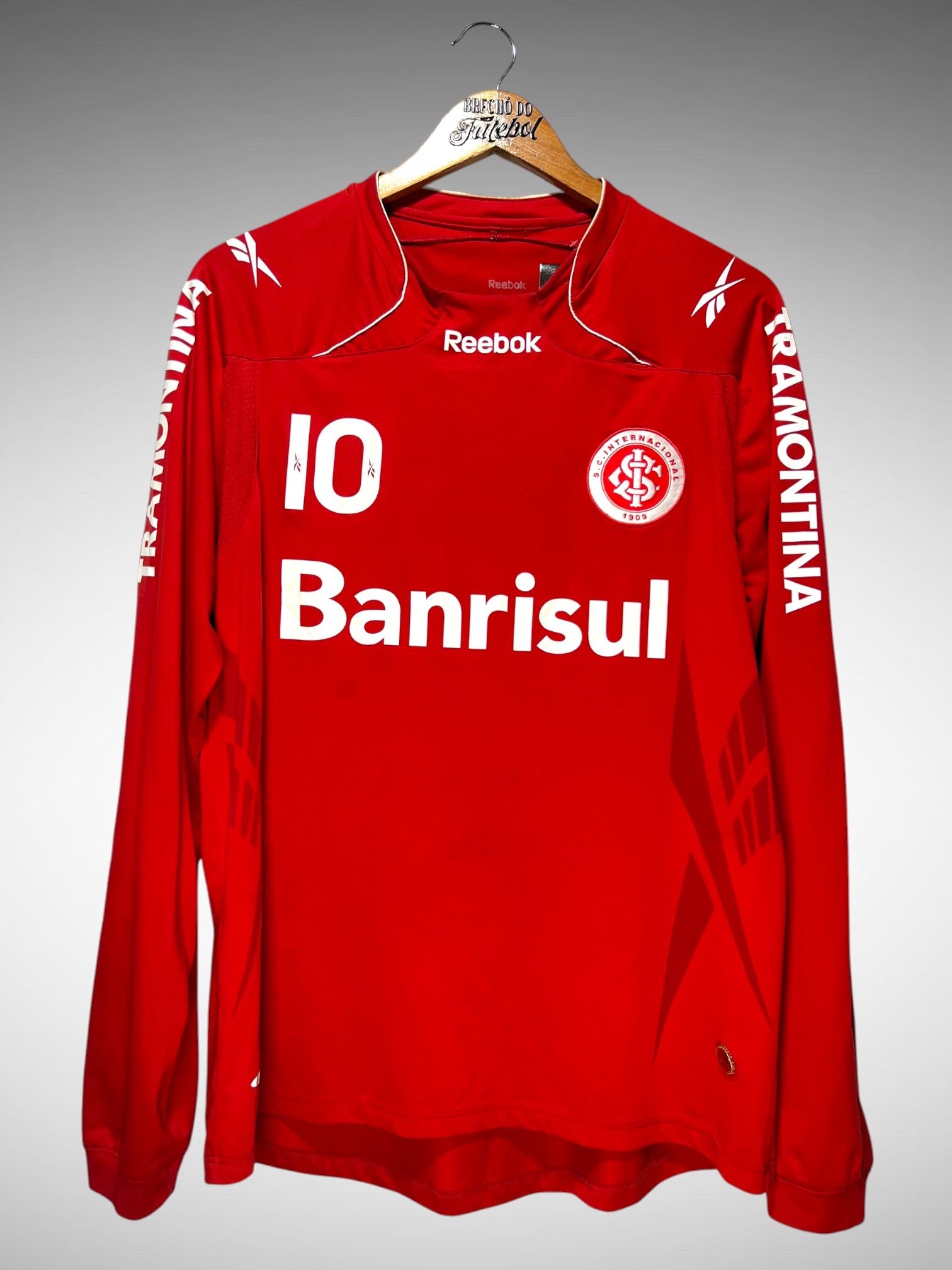 Internacional 2010 Primeira Camisa Tam M N 10 Mangas Longas.
