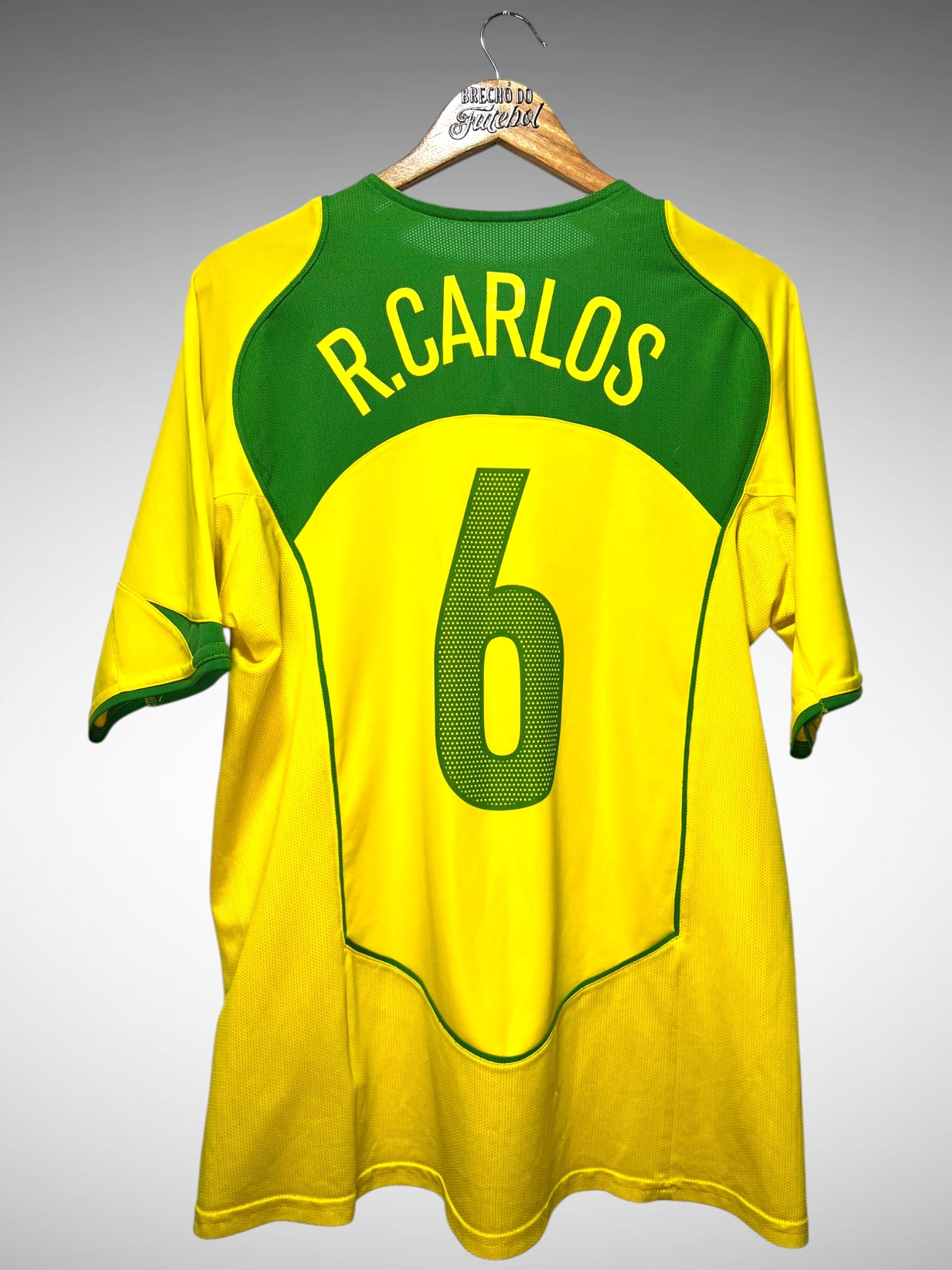 Brasil 2004 Primeira Camisa Tam G N 6 R. Carlos.