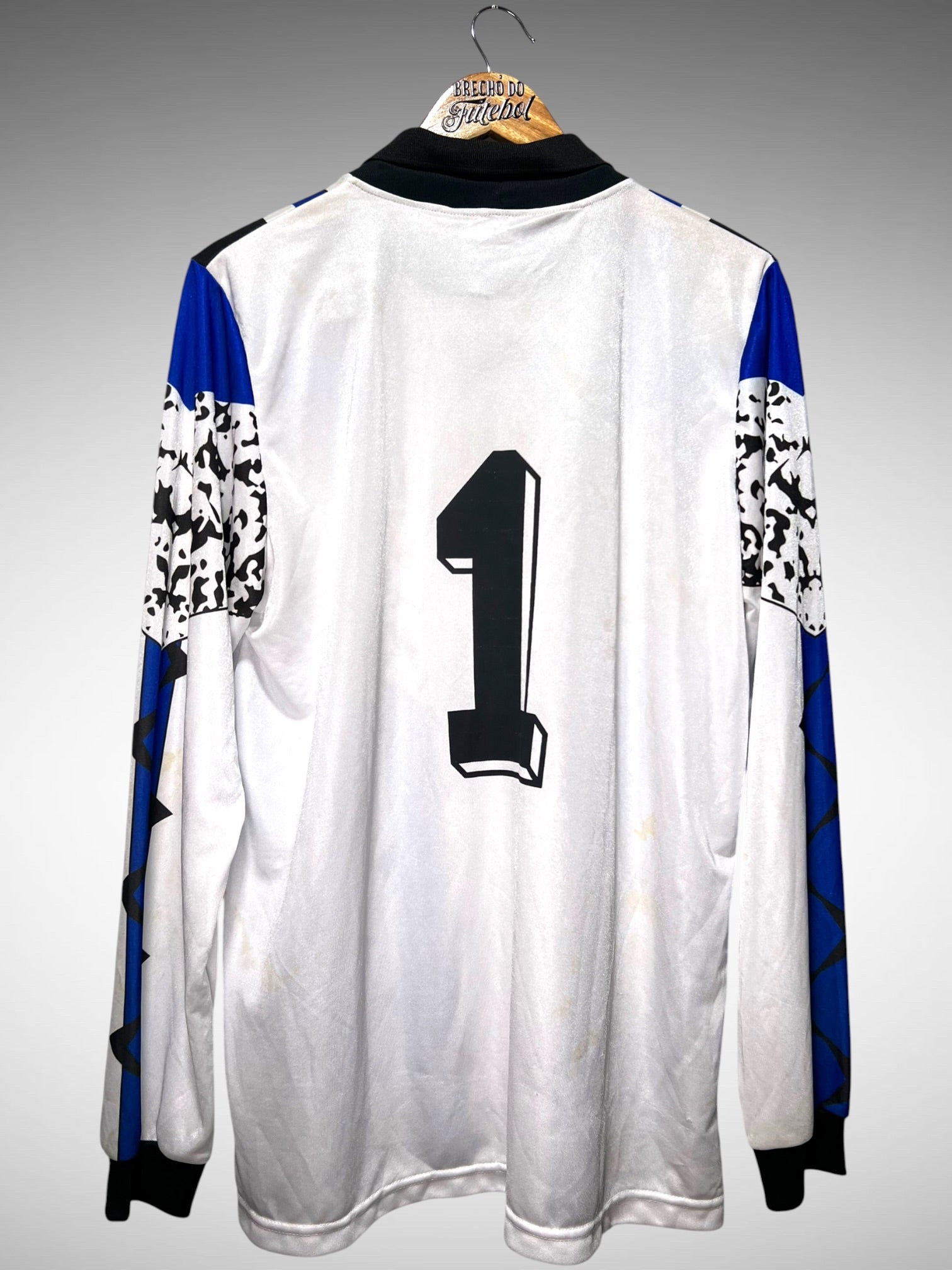 Grêmio 1995 Relançamento Camisa de Goleiro Tam G N 1 Mangas Longas.