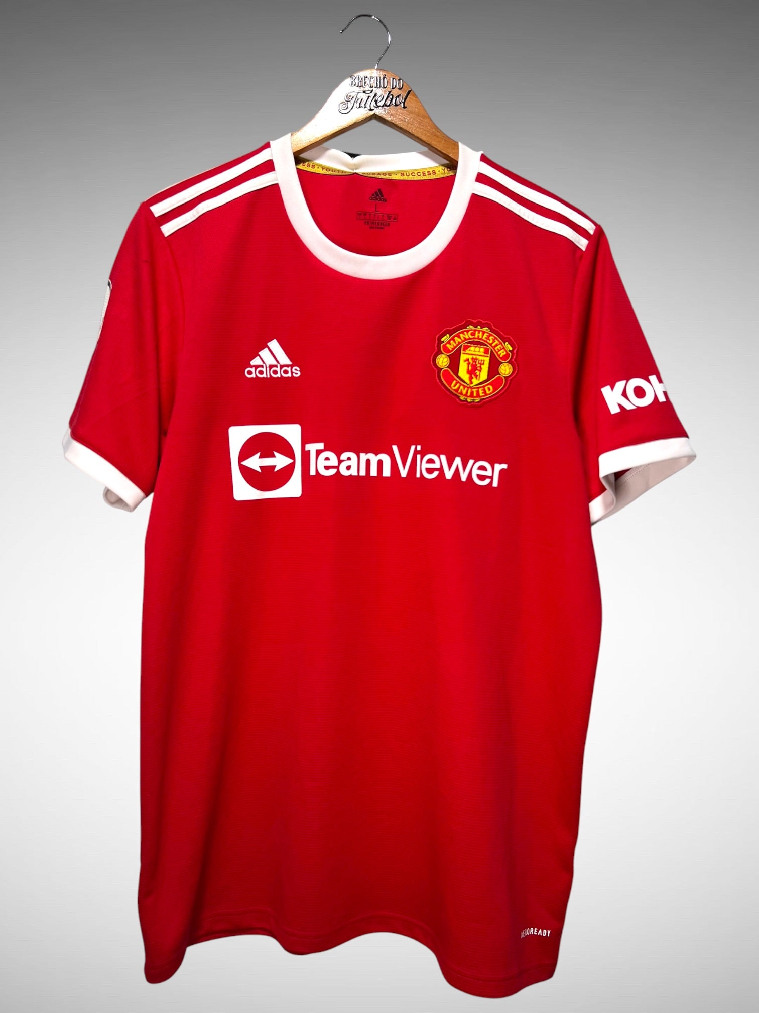 Manchester United 2021 Primeira Camisa Tam G N 7 Ronaldo.
