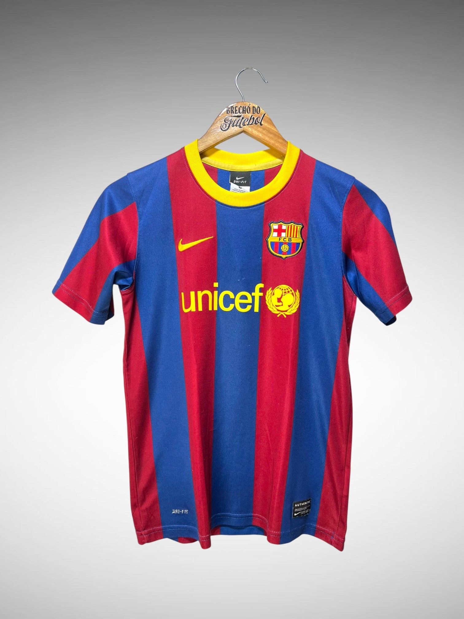 Barcelona 2010 Primeira Camisa Tam 14 anos Infantil.