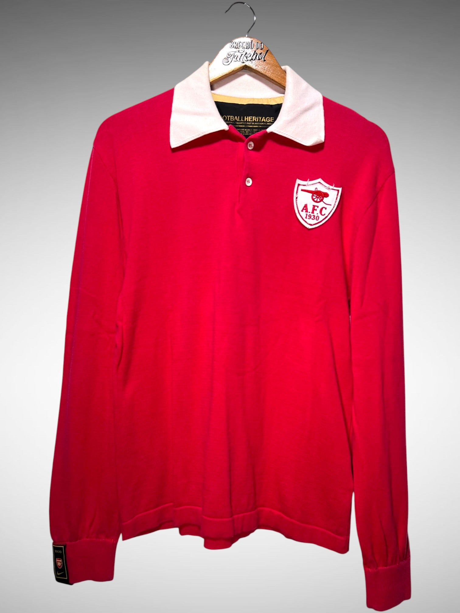 Arsenal Retrô 1930 Primeira Camisa Tam G Mangas Longas.