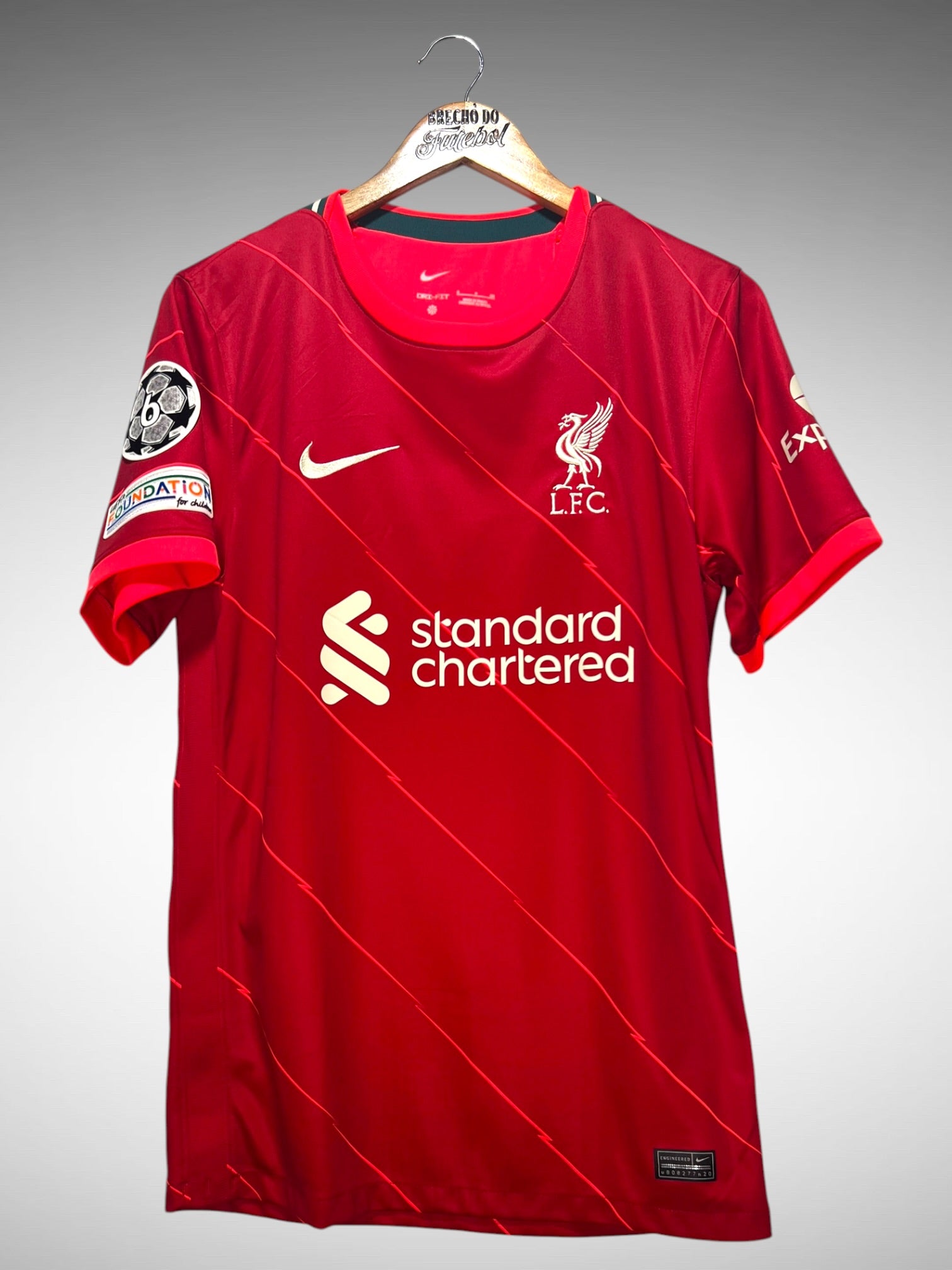 Liverpool 2021 Primeira Camisa Tam P N 11 M. Salah.