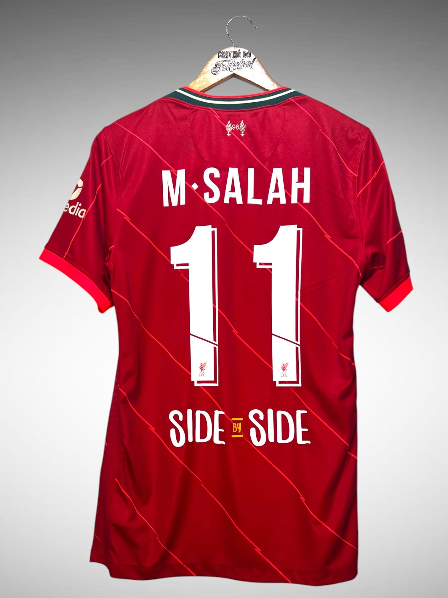 Liverpool 2021 Primeira Camisa Tam P N 11 M. Salah.