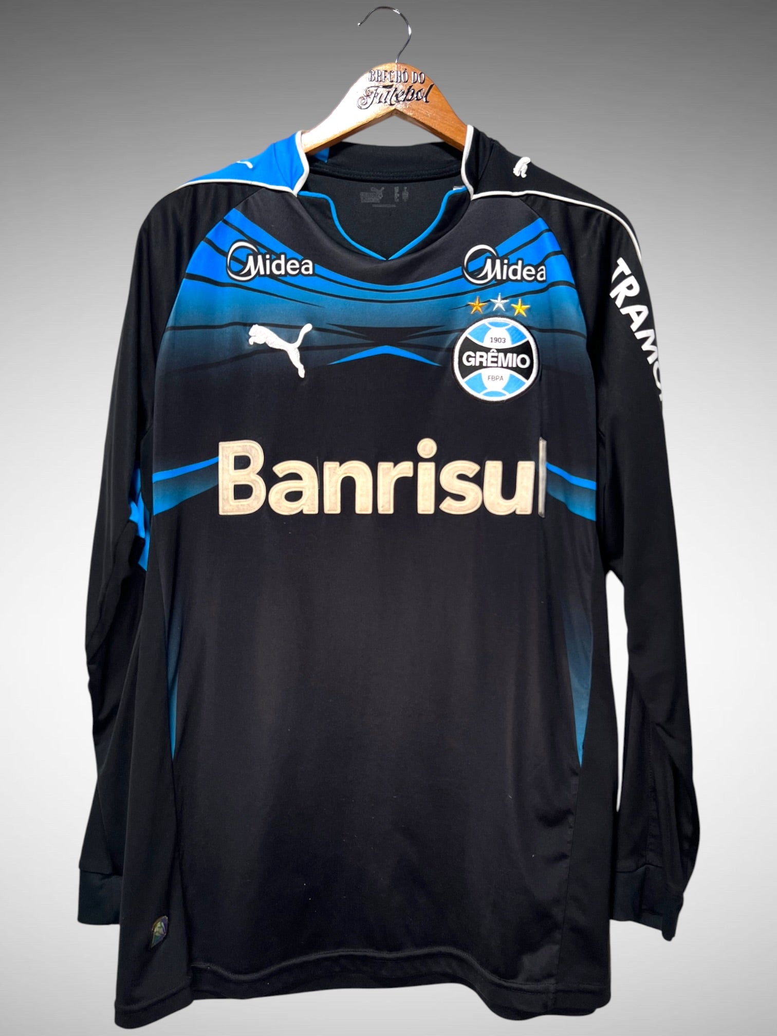Grêmio 2010 Camisa de Goleiro Tam G N 1 Mangas Longas.