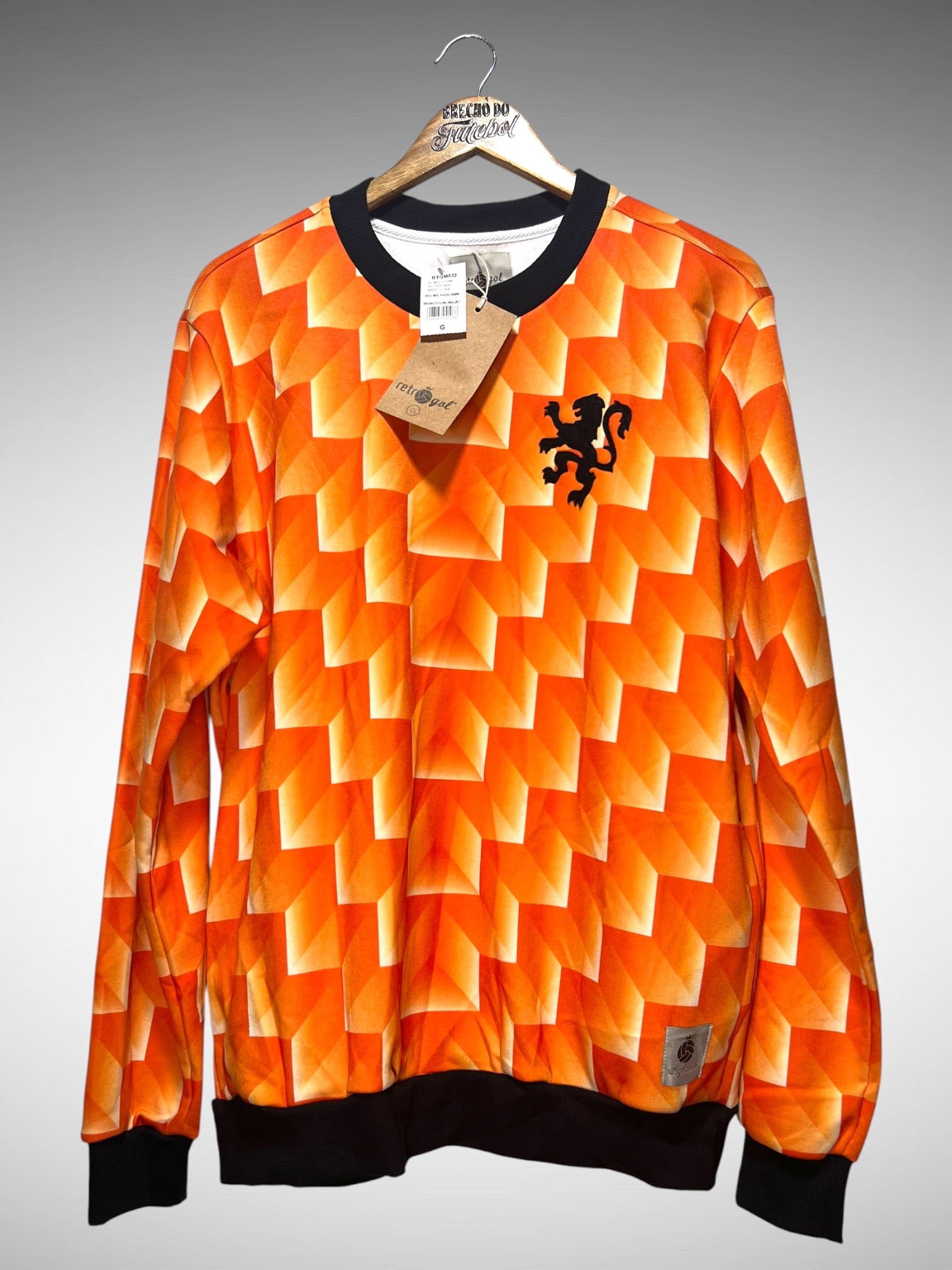 Holanda Retrô 1988 Primeira Camisa Tam G Mangas Longas.