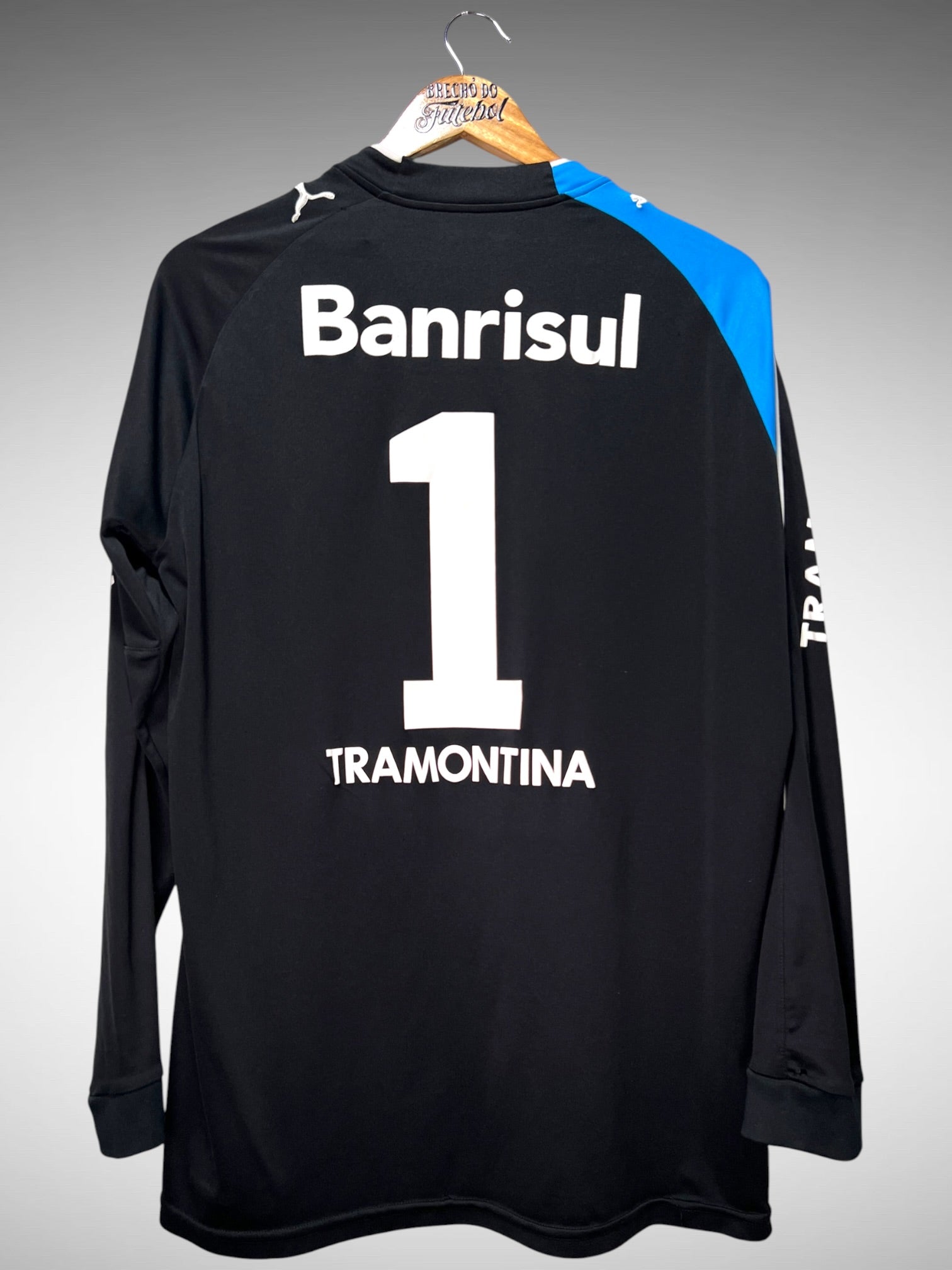 Grêmio 2010 Camisa de Goleiro Tam G N 1 Mangas Longas.