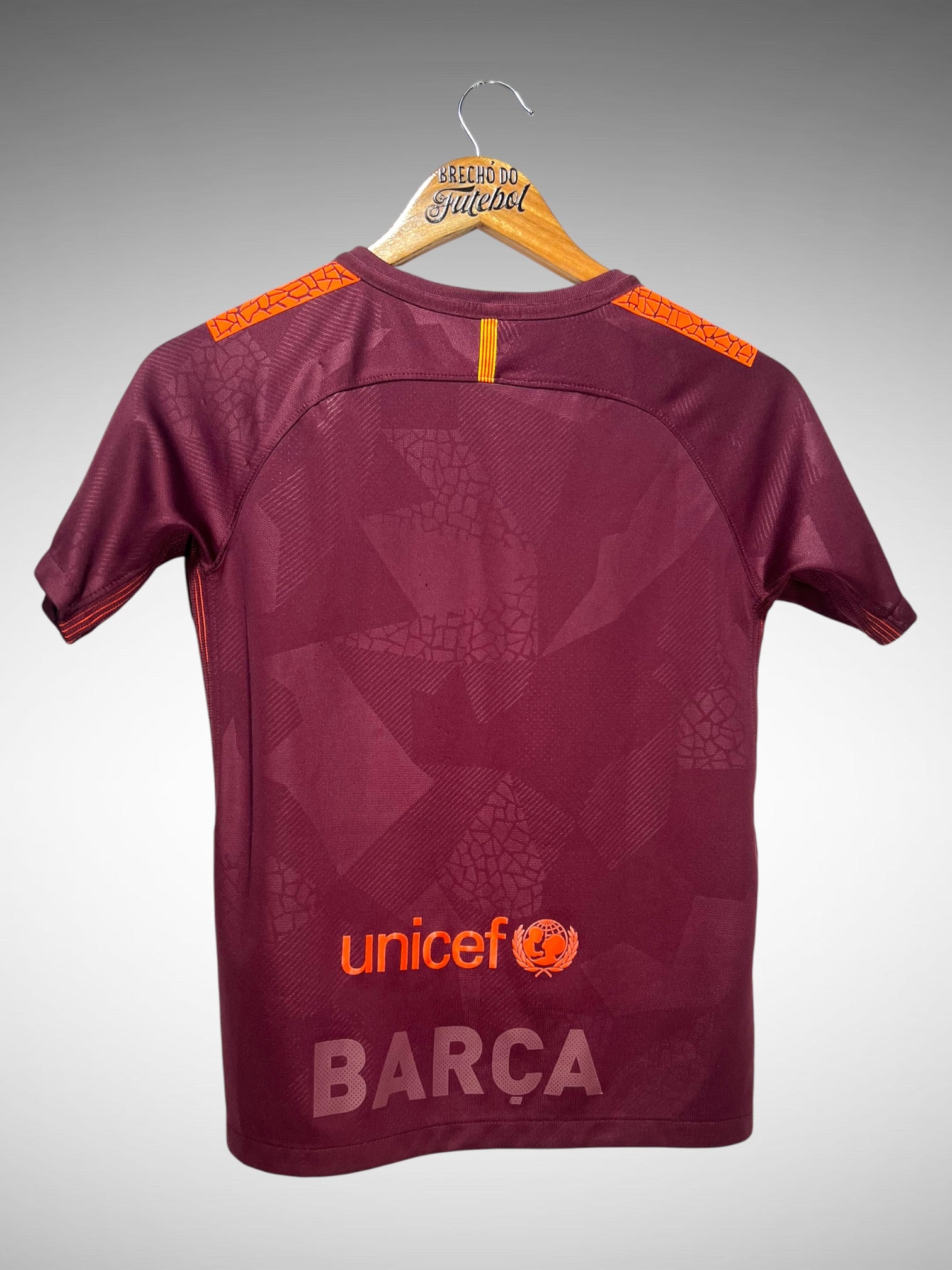 Barcelona 2017 Terceira Camisa Tam 12 anos Infantil.
