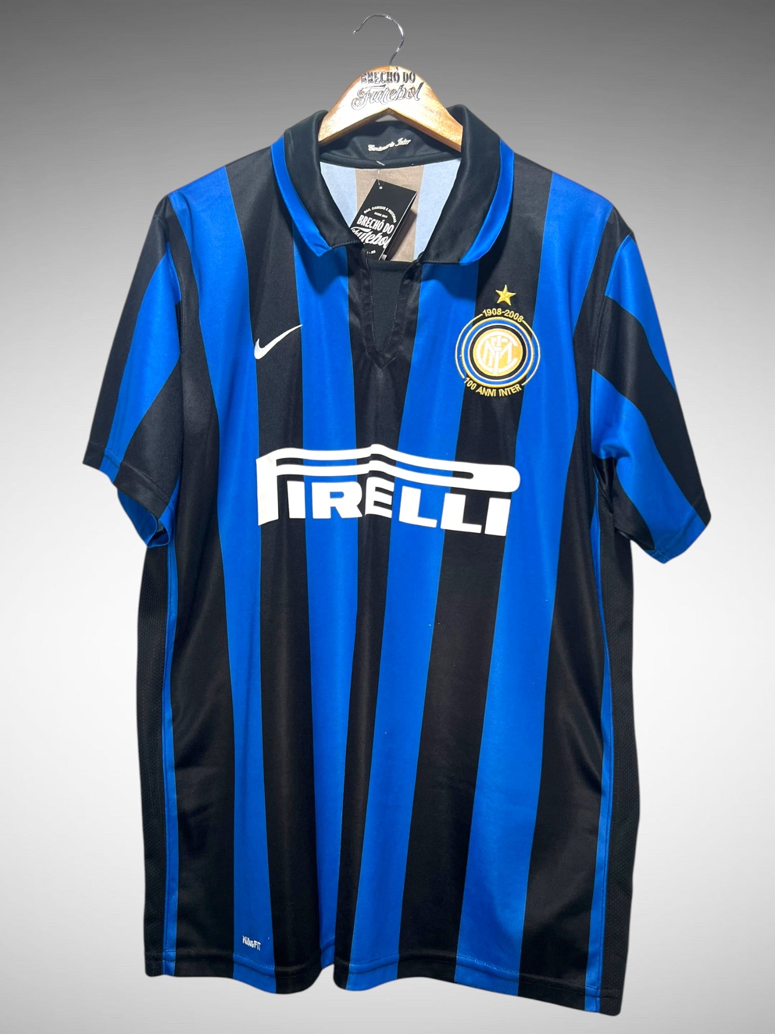 Inter de Milão 2008 Primeira Camisa Tam GG.