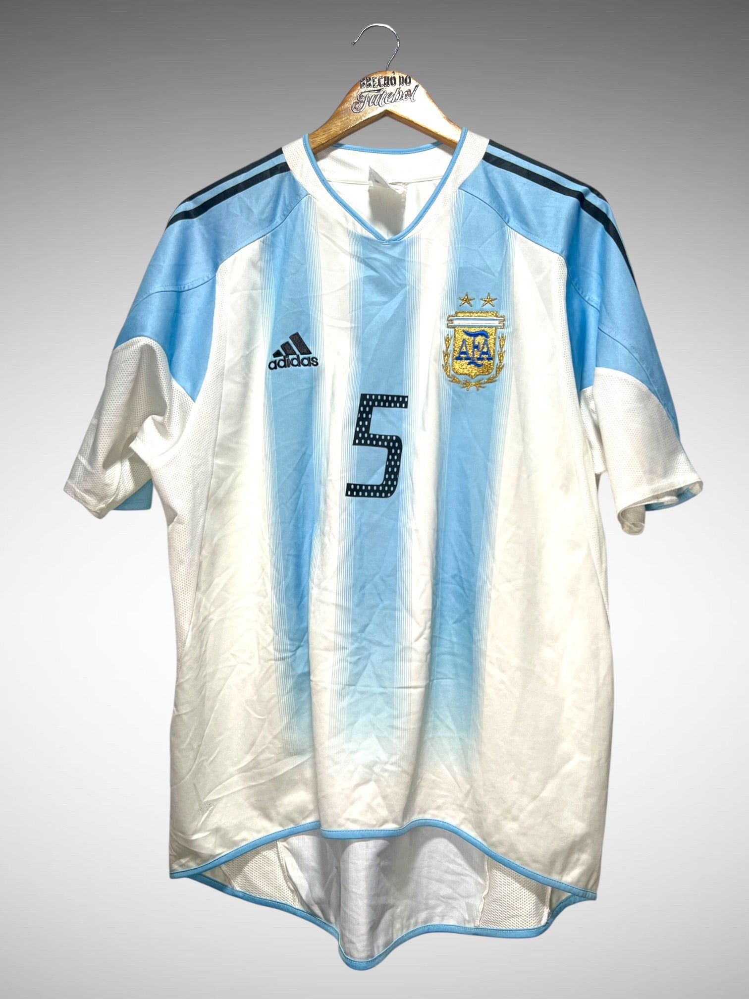 Argentina 2004 Primeira Camisa Tam G N 5 Cambiasso.