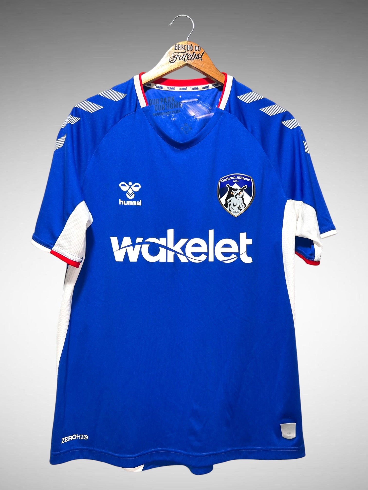 Oldham Athletic 2019 Primeira Camisa Tam GG.