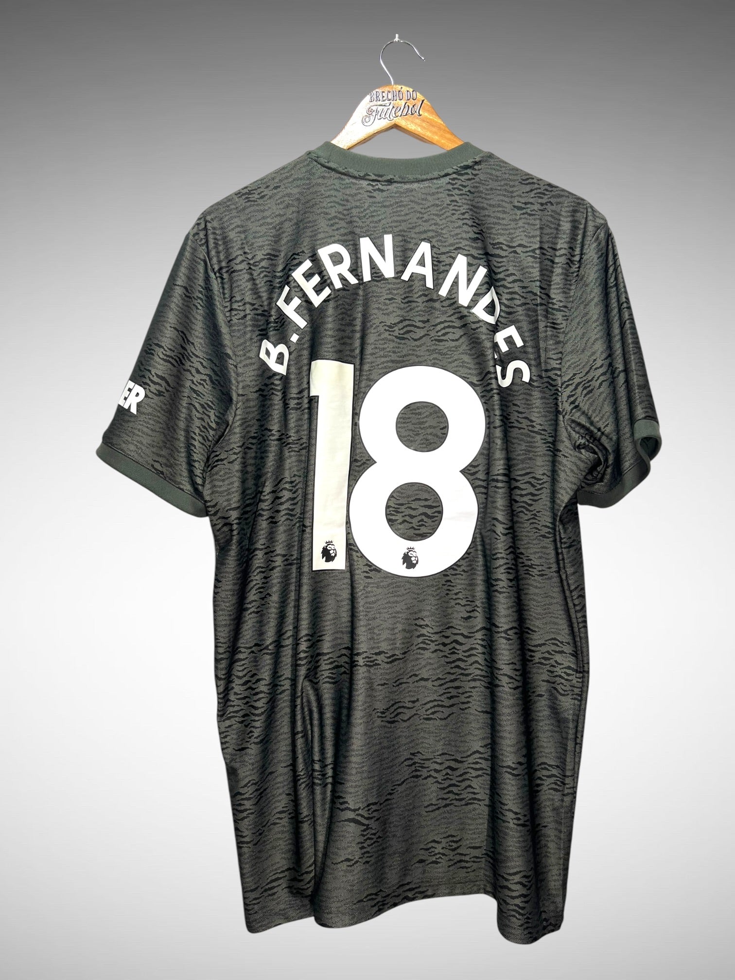 Manchester United 2020 Segunda Camisa Tam GG N 8 B. Fernandes.