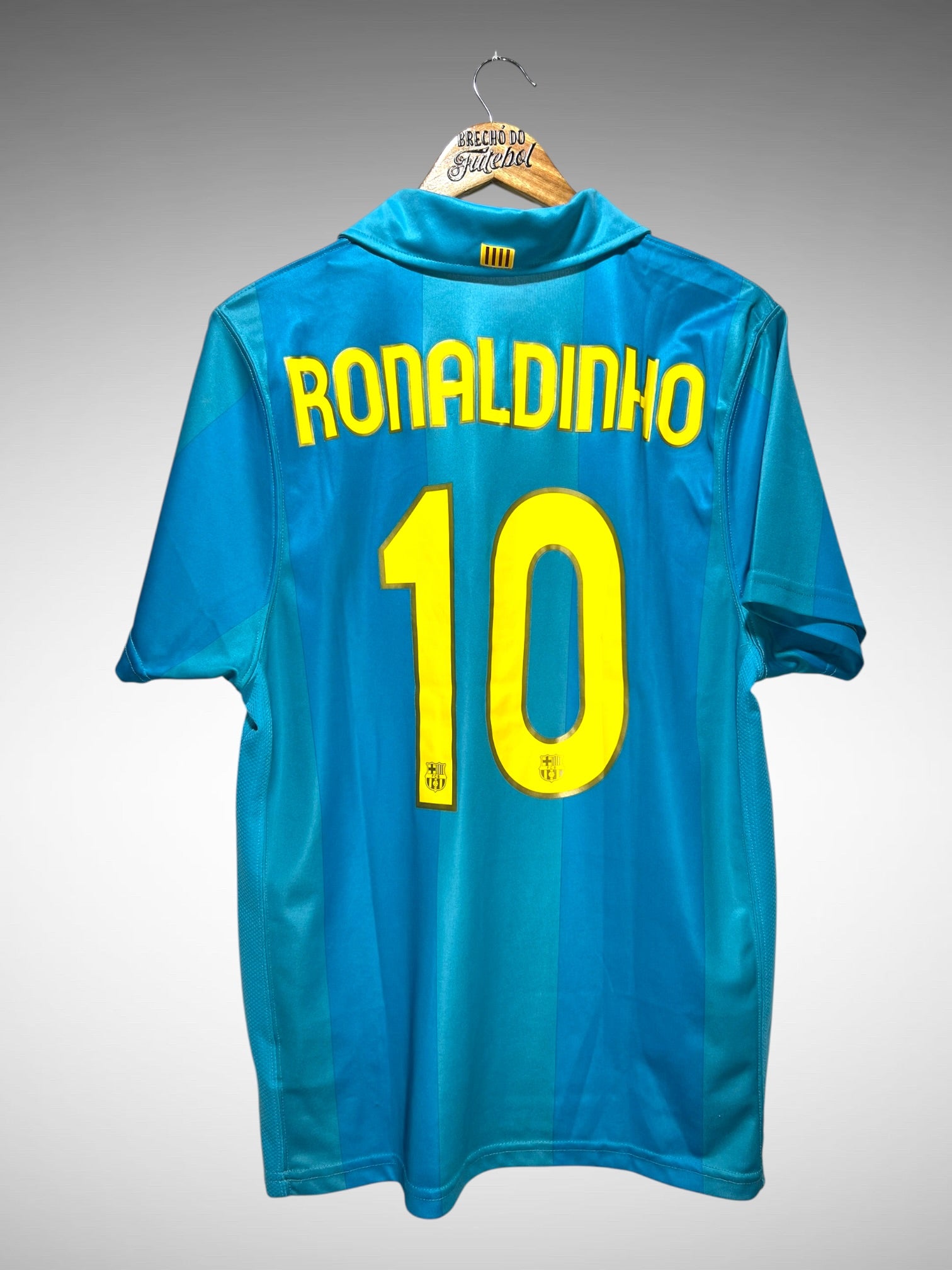 Barcelona 2007 Segunda Camisa Tam M N 10 Ronaldinho.