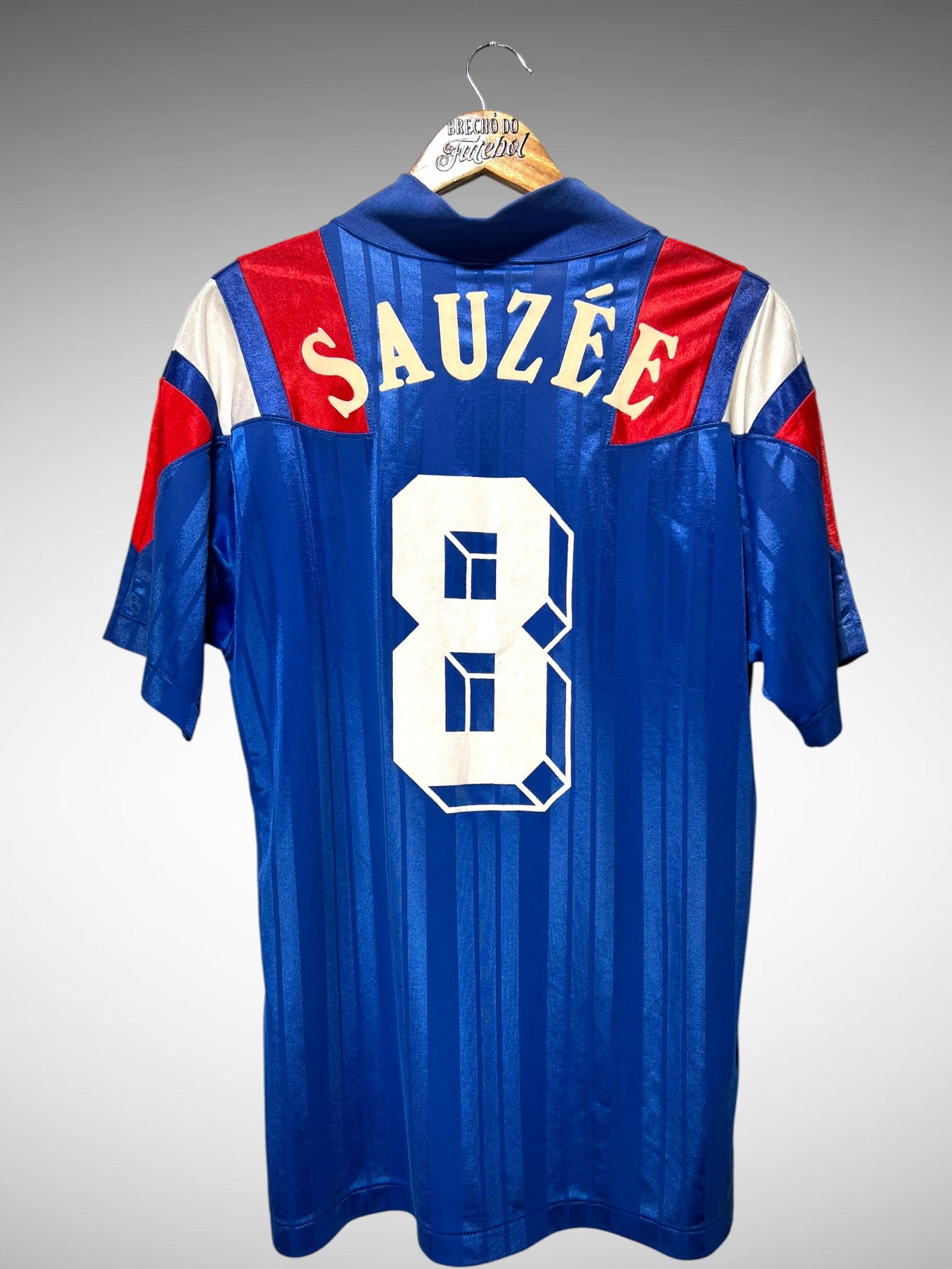 França 1992 Primeira Camisa Tam G N 8 Sauzée.