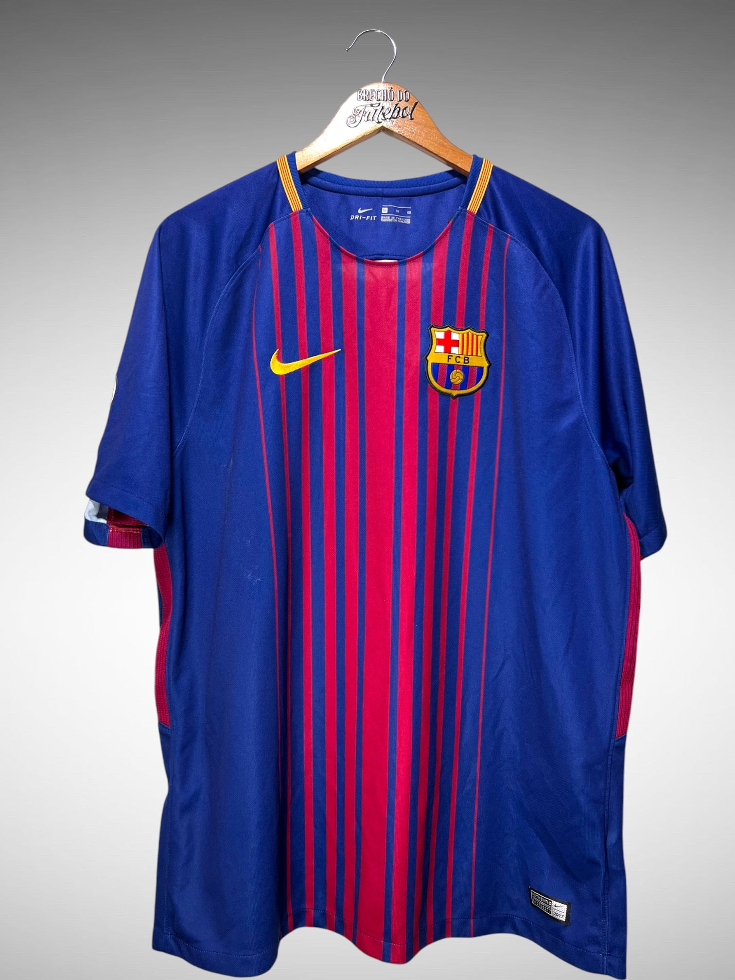 Barcelona 2017 Primeira Camisa Tam GG N 10 Messi.