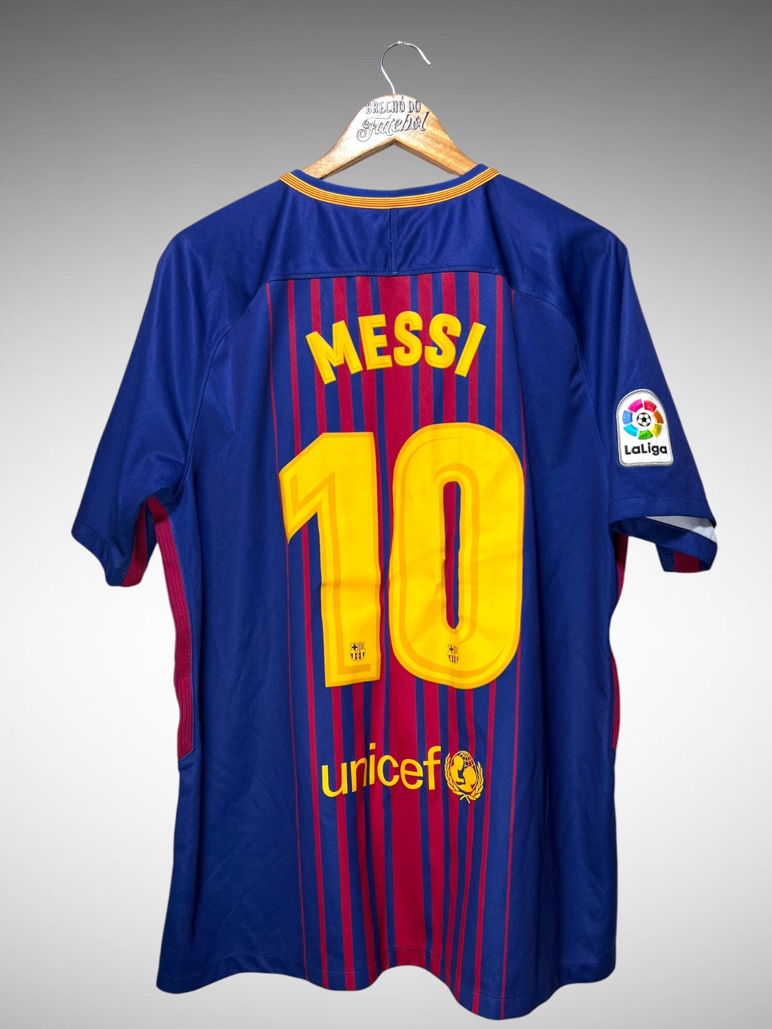 Barcelona 2017 Primeira Camisa Tam GG N 10 Messi.